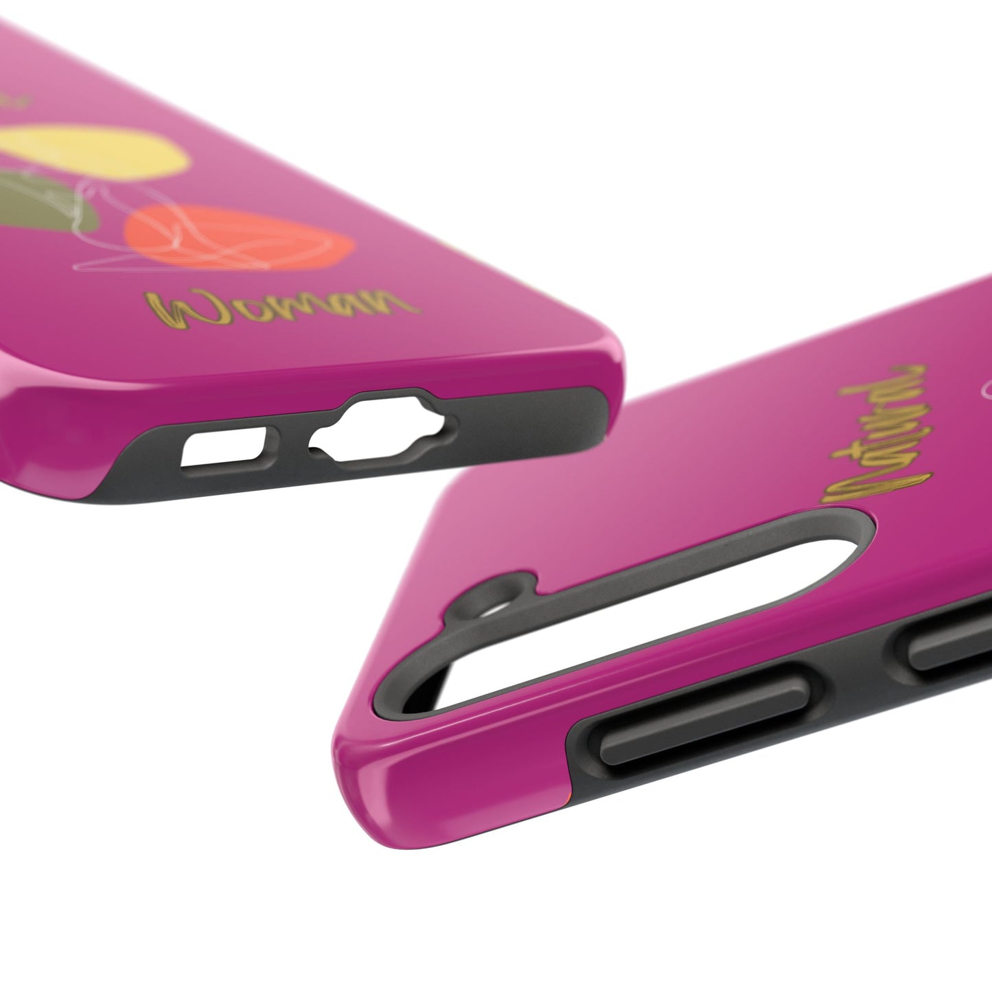 Natural Woman Colorful Pose (WL)Tough Phone Cases PINK