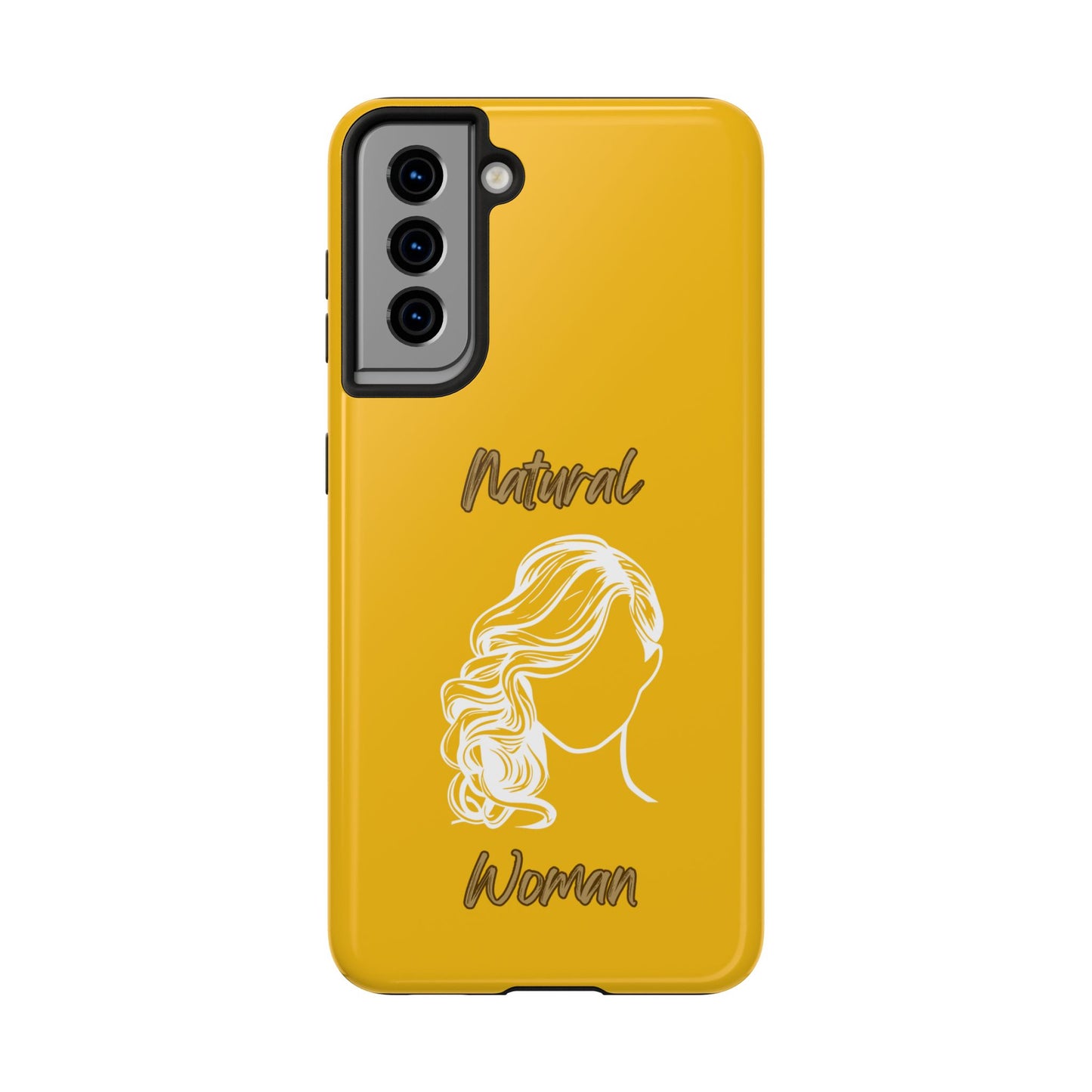 Natural Woman Long Curl (WL)Tough Phone Cases YELLOW