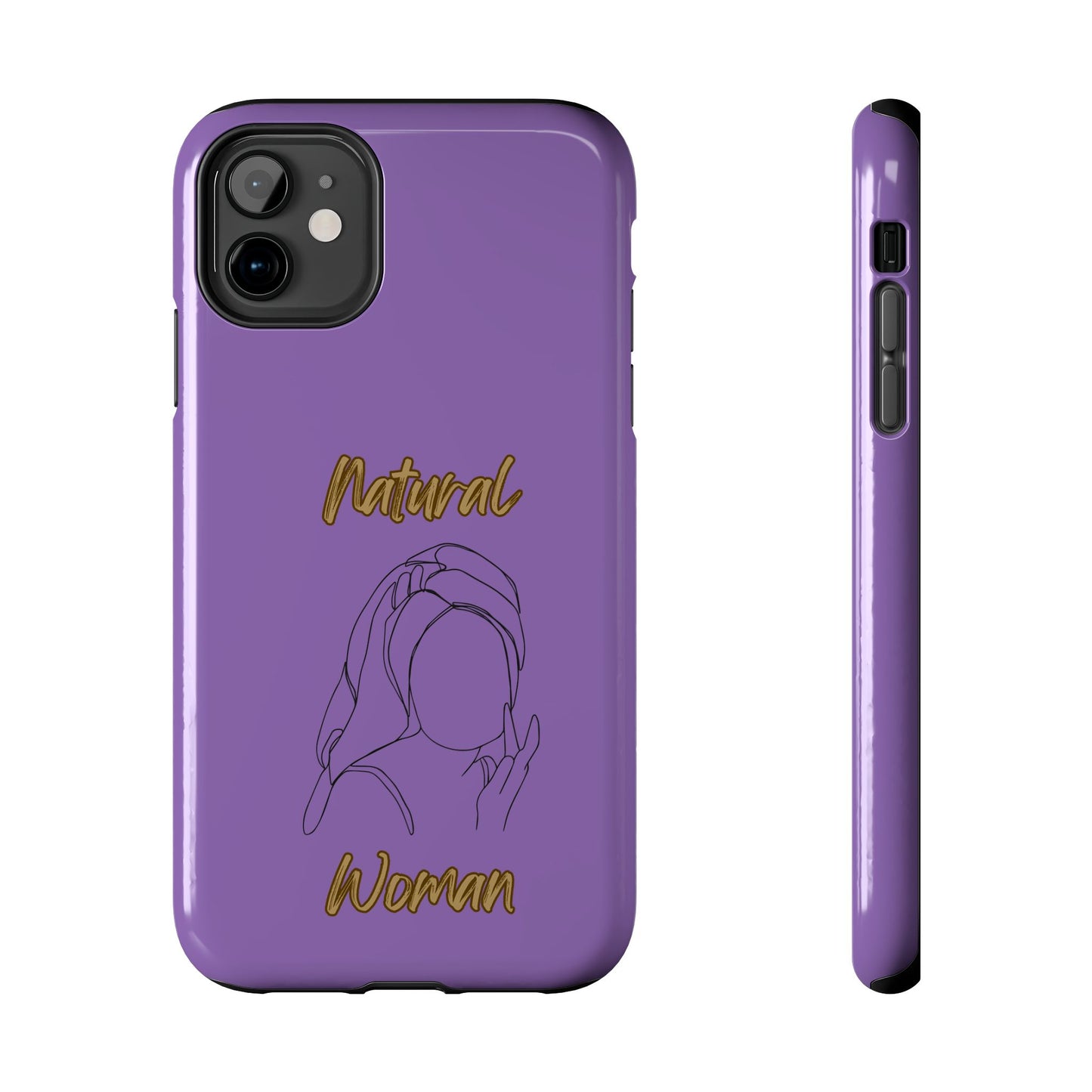 Natural Woman Towel Wrapped (BL)Tough Phone Cases LIGHT PURPLE