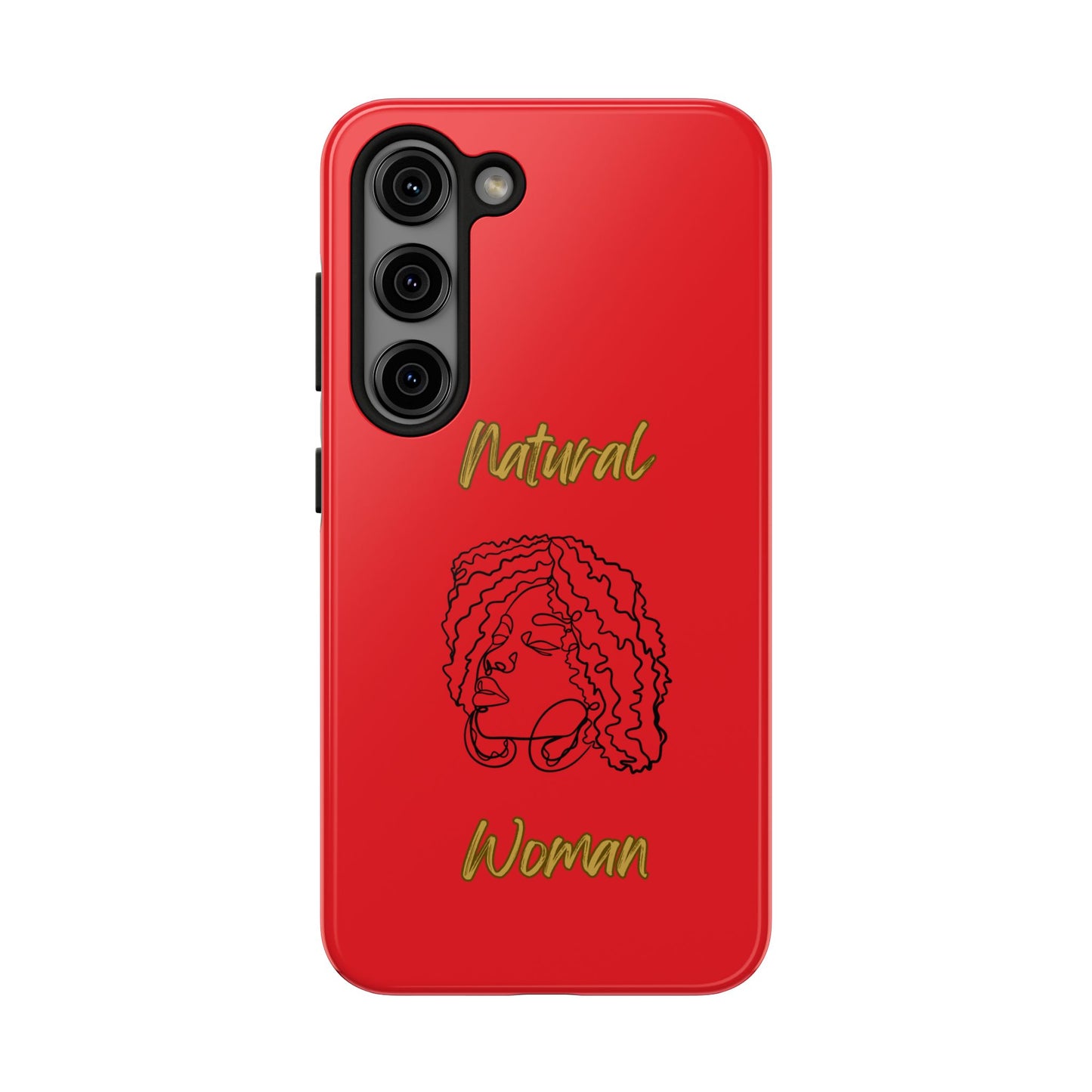 Natural Woman Naturally Me (BL)Tough Phone Cases RED