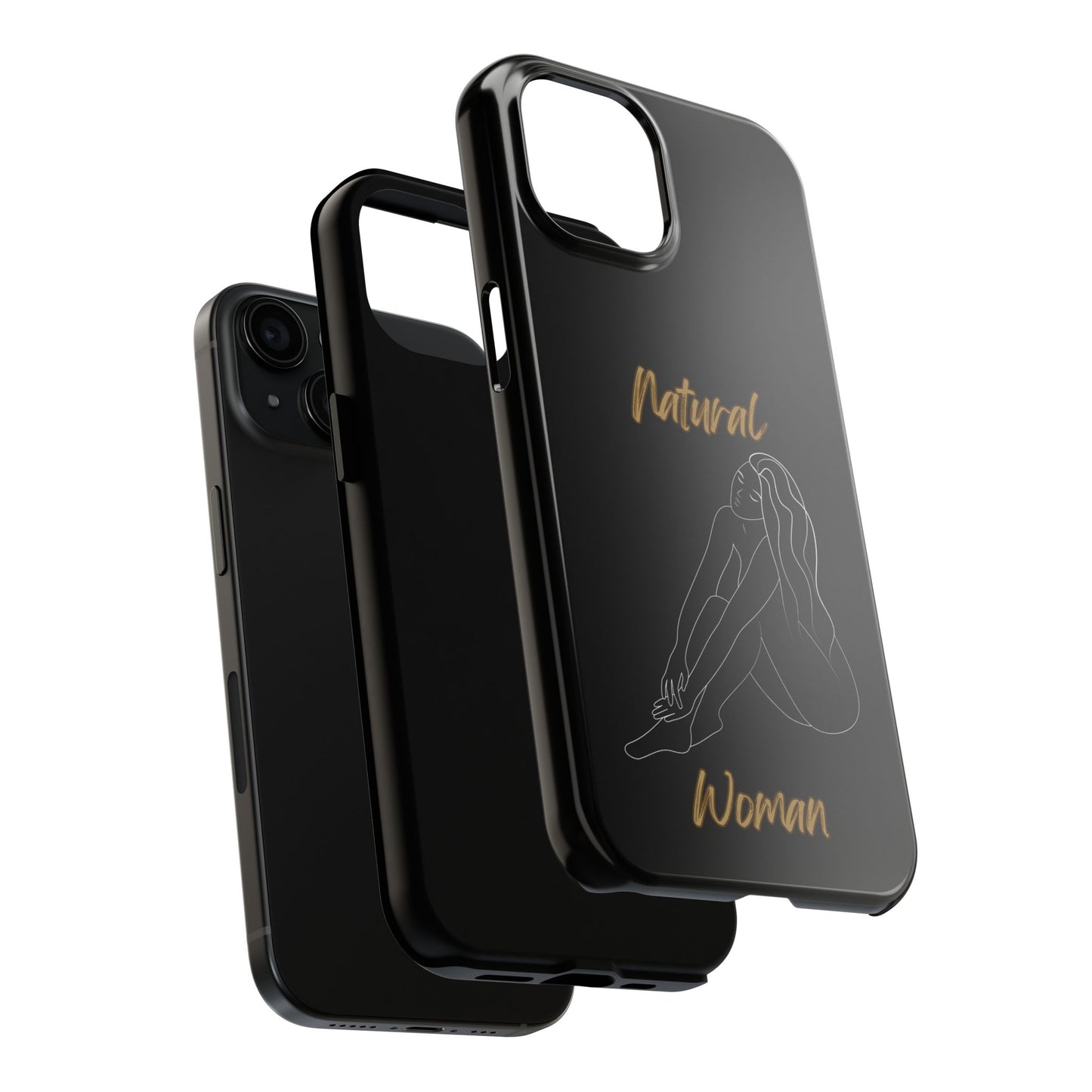 Natural Woman Beauty (WL) Tough Phone Cases BLACK