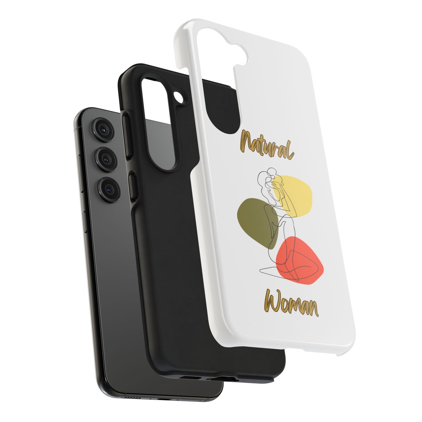 Natural Woman Colorful Pose (BL)Tough Phone Cases WHITE