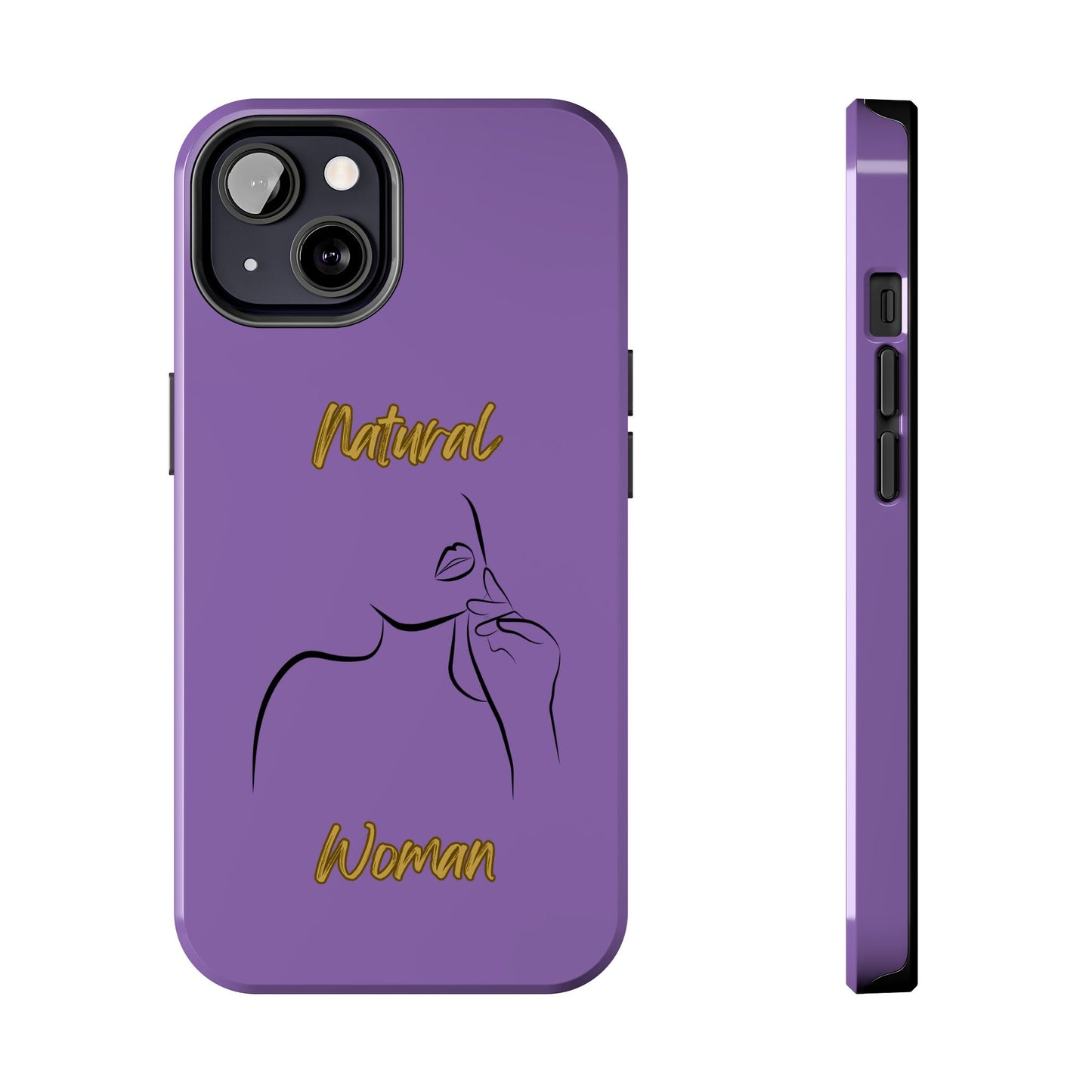 Natural Woman Chin Up (BL)Tough Phone Cases LIGHT PURPLE
