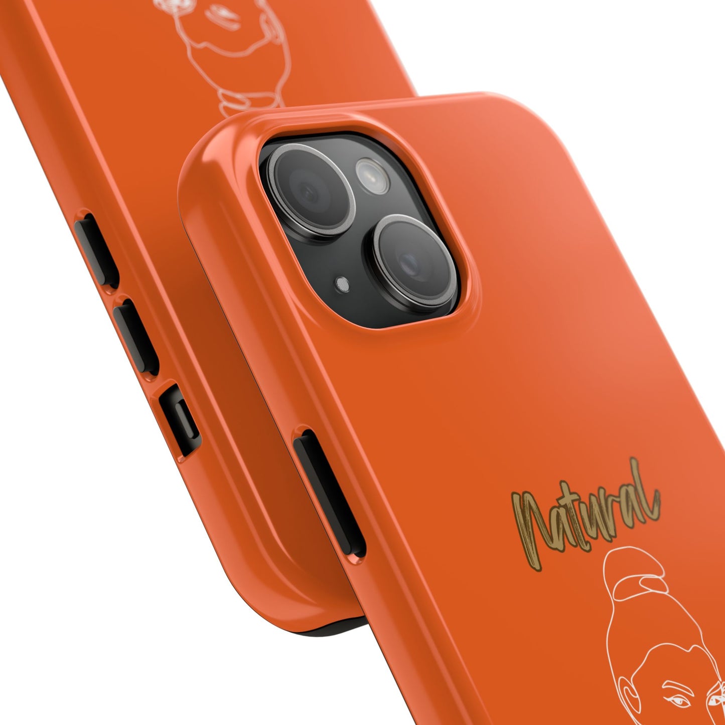 Natural Woman Sassy Bun (WL) Tough Phone Cases ORANGE