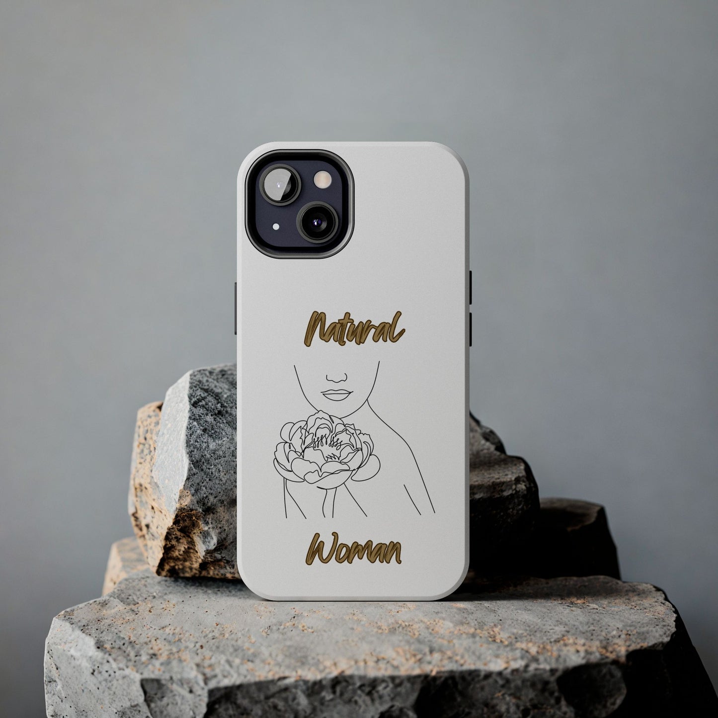 Natural Woman Kissed Flower (BL)Tough Phone Cases WHITE