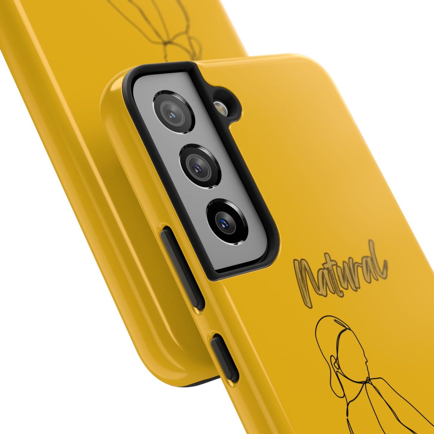 Natural Woman Hands Free (BL)Tough Phone Cases YELLOW