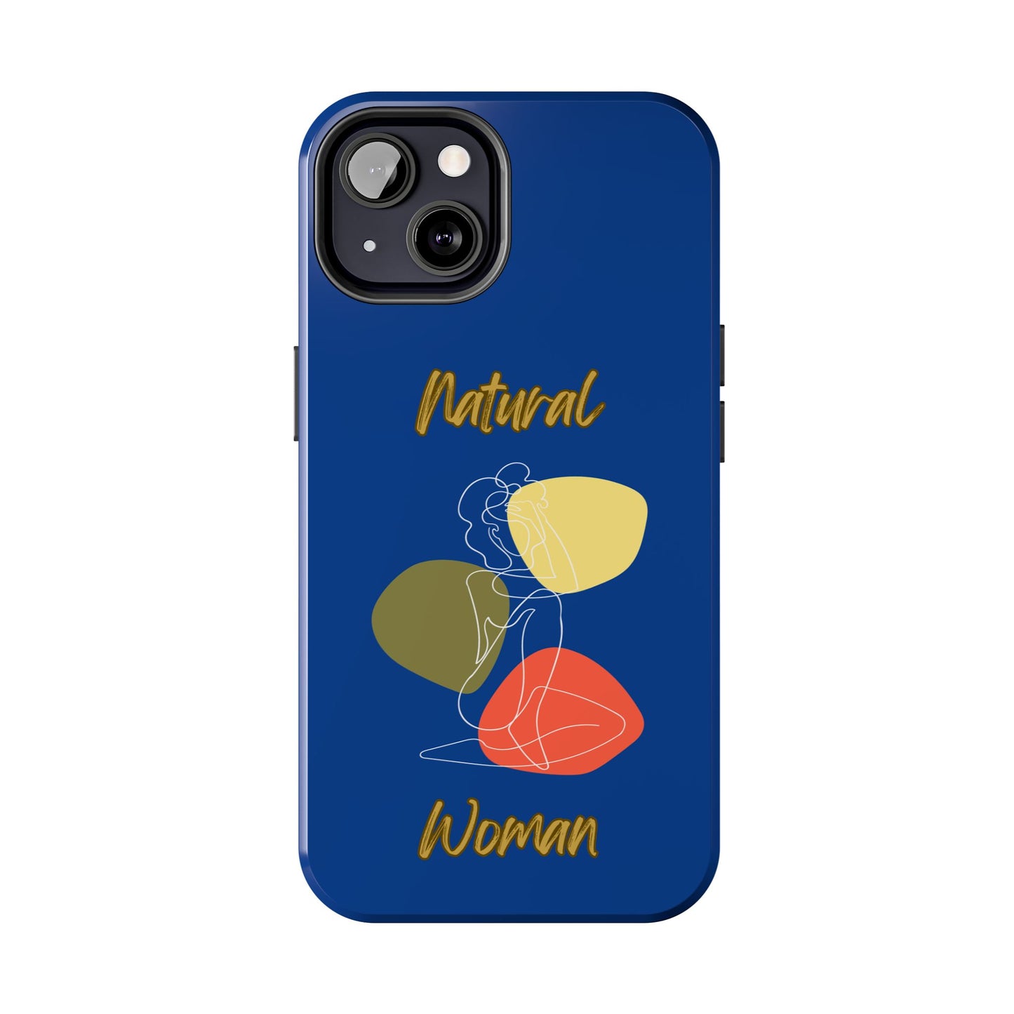 Natural Woman Colorful Pose (WL)Tough Phone Cases DARK BLUE