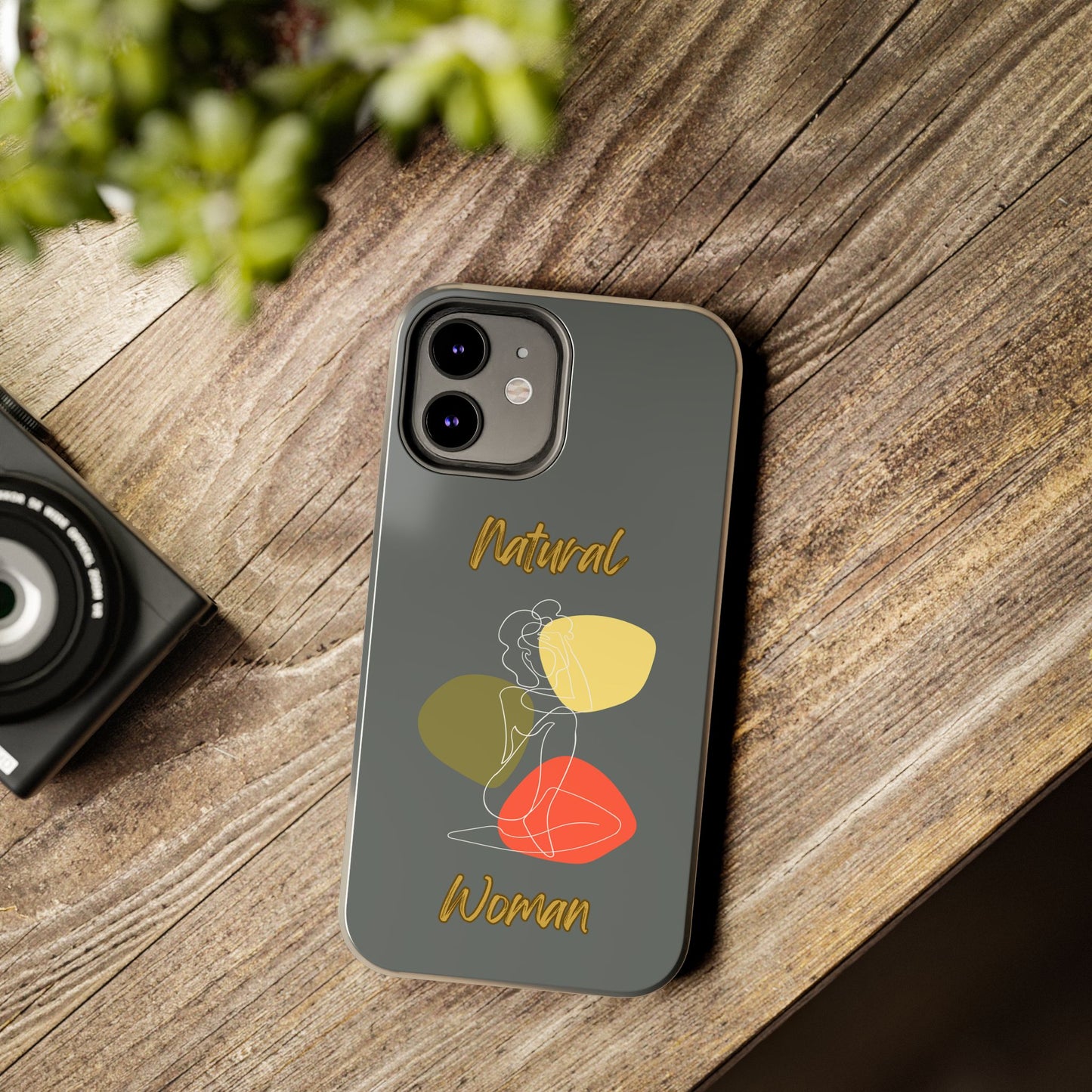 Natural Woman Colorful Pose (WL)Tough Phone Cases DARK GREY