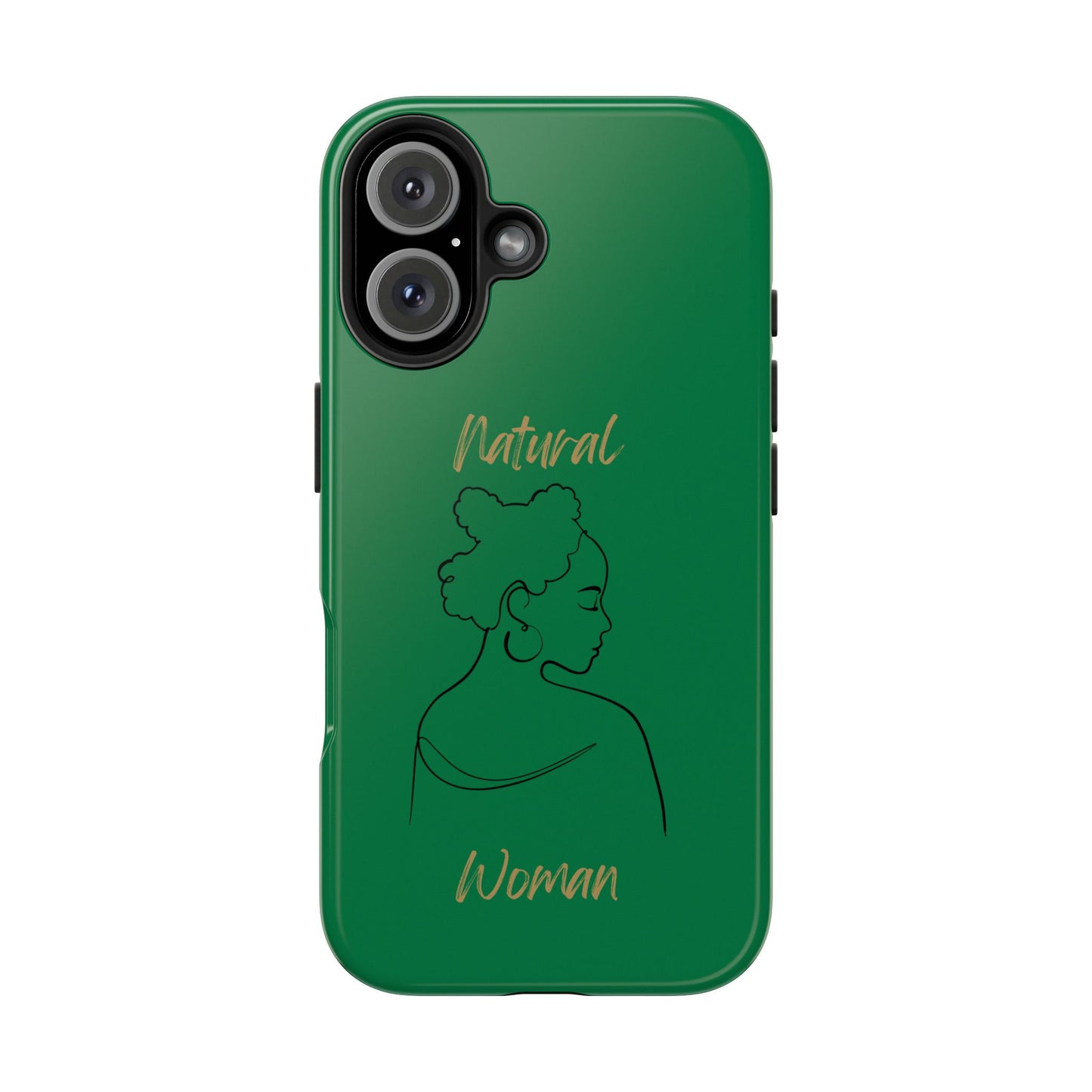 Natural Woman Twists (BL) Tough Phone Cases DARK GREEN