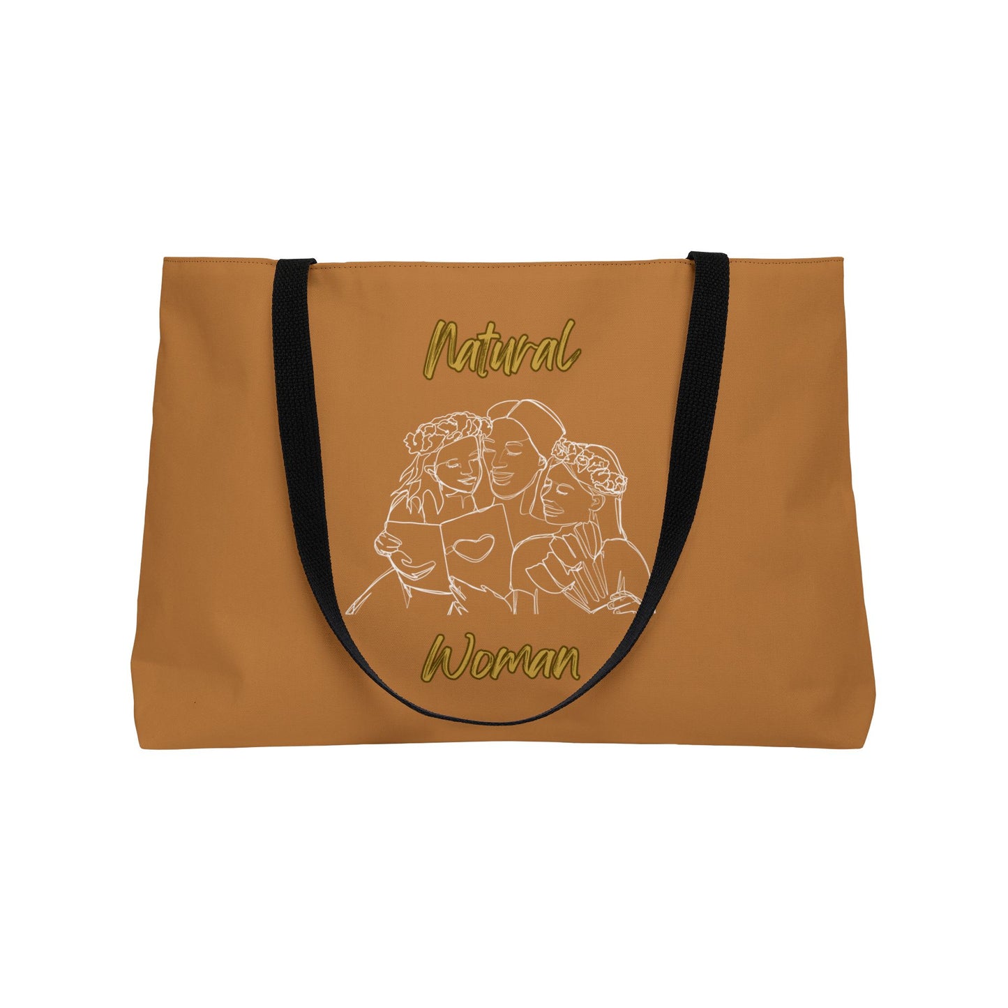 Natural Woman Me & My Girls (WL) Weekender Tote Bag LIGHT BROWN