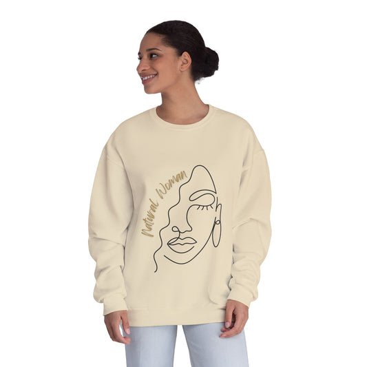 Natural Woman Half Face (BL) Crewneck Sweatshirt