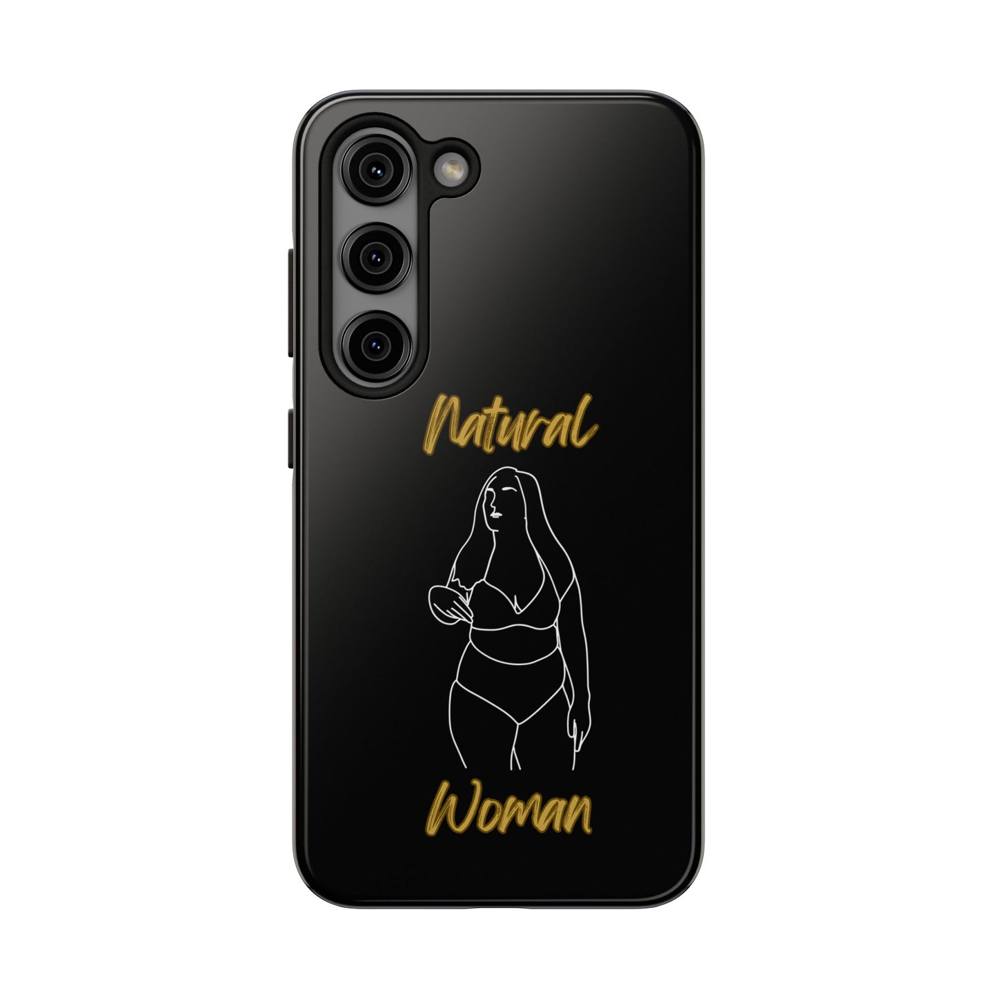 Natural Woman Full Beauty (WL)Tough Phone Cases BLACK