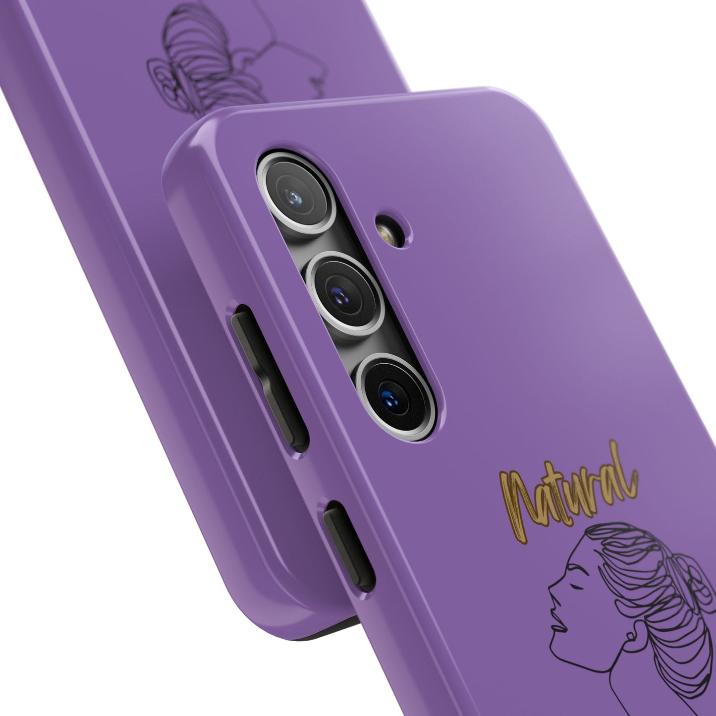 Natural Woman Wet Bun (BL) Tough Phone Cases LIGHT PURPLE