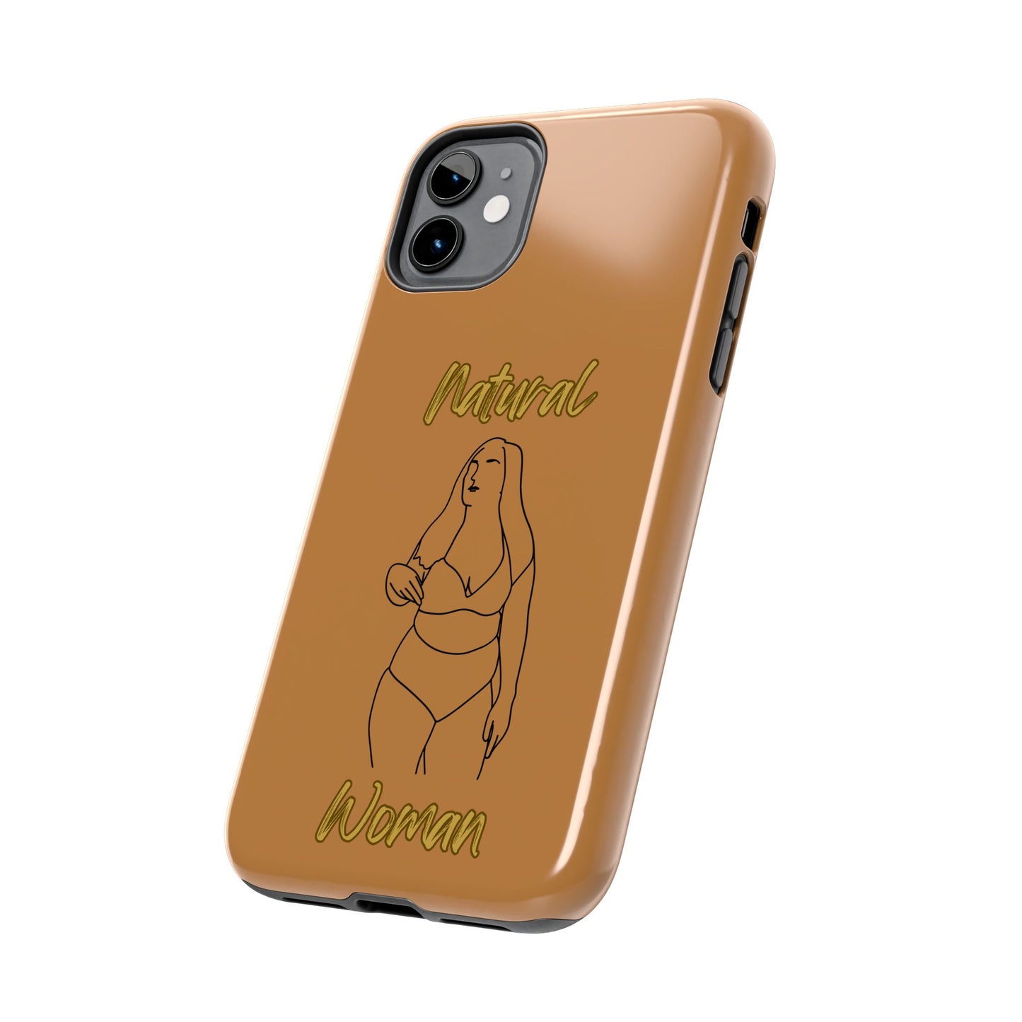 Natural Woman Full Beauty (BL)Tough Phone Cases LIGHT BROWN