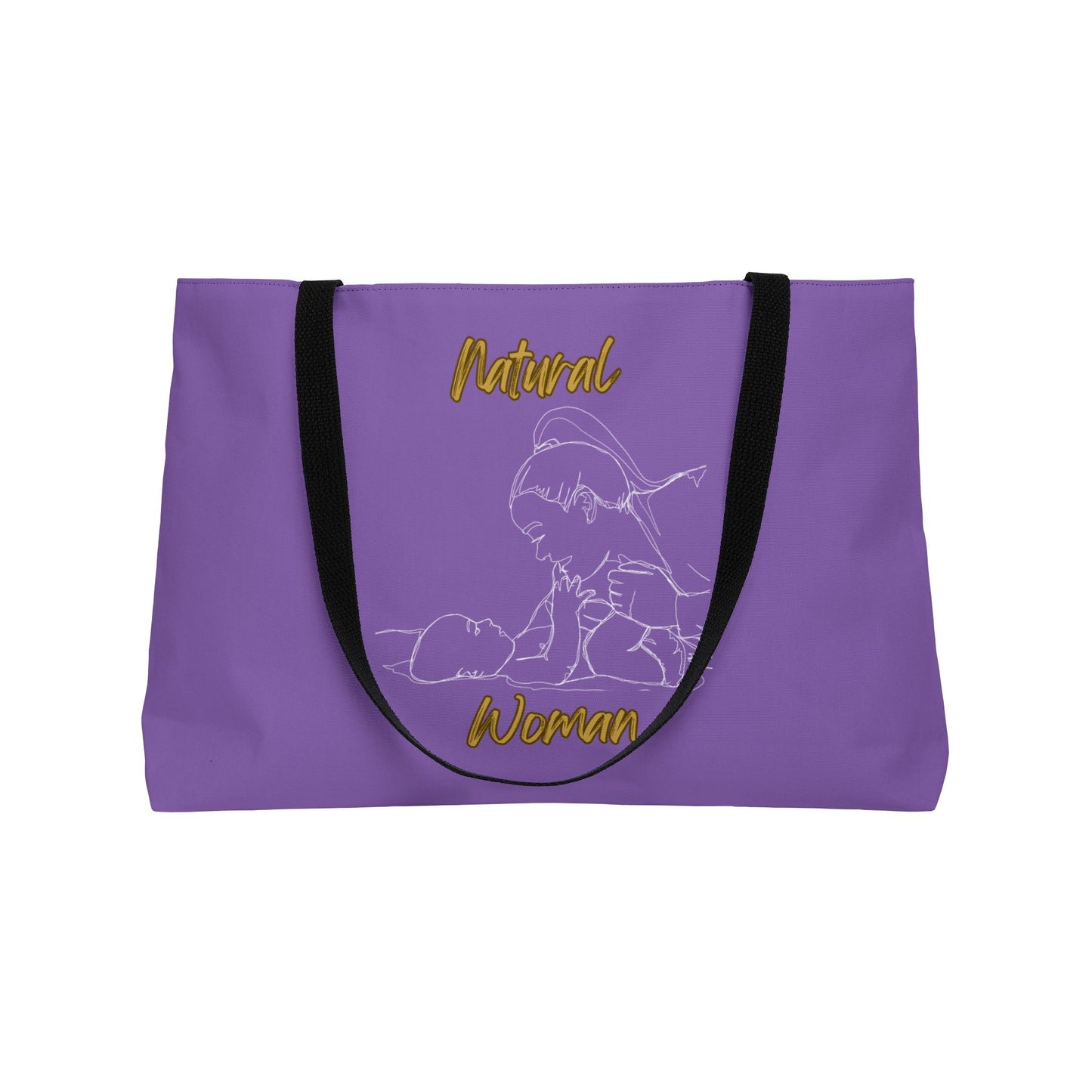 Natural Woman New Life (WL) Weekender Tote Bag LIGHT PURPLE