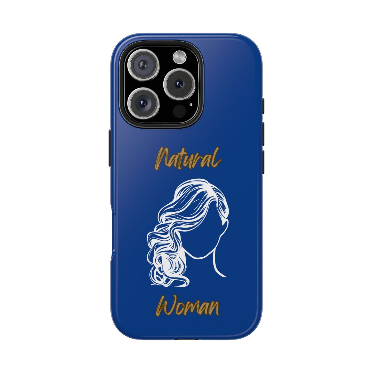 Natural Woman Long Curl (WL)Tough Phone Cases DARK BLUE