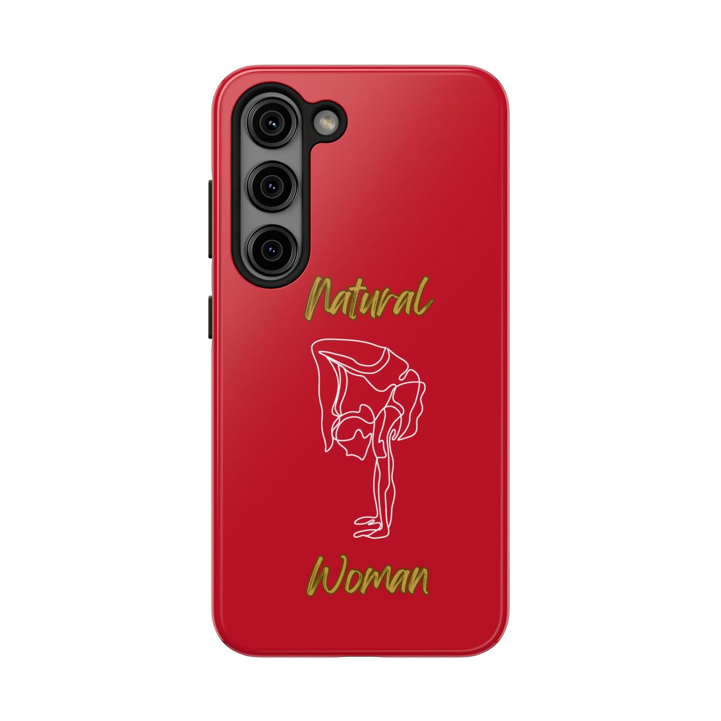 Natural Woman Flexible (WL)Tough Phone Cases DARK RED