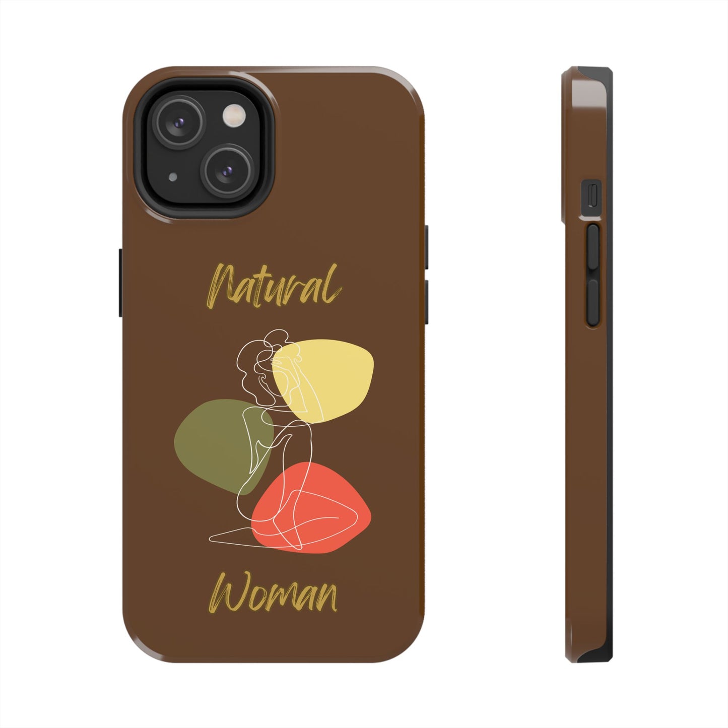 Natural Woman Colorful Pose (WL)Tough Phone Cases BROWN
