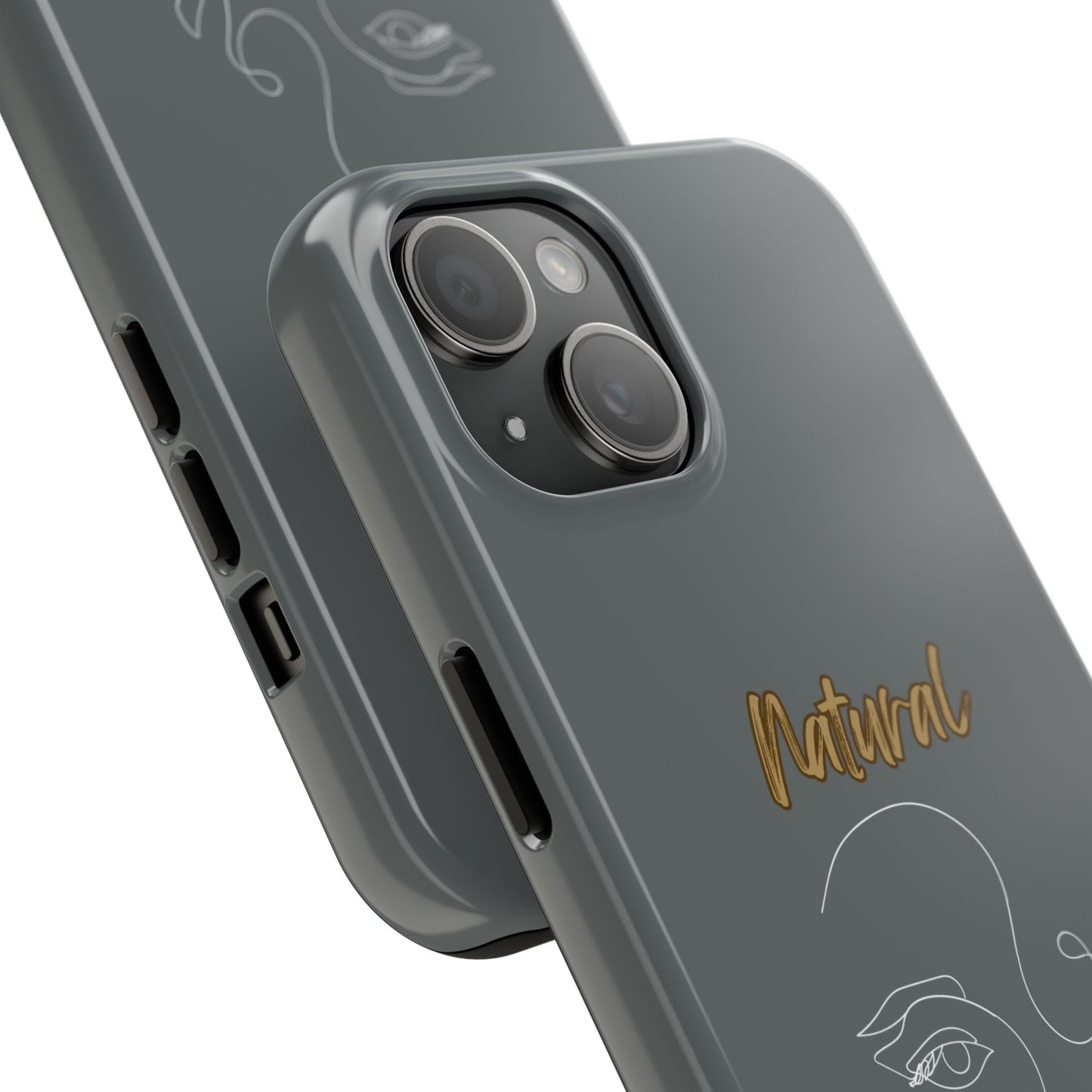 Natural Woman Looking (WL) Tough Phone Cases DARK GREY