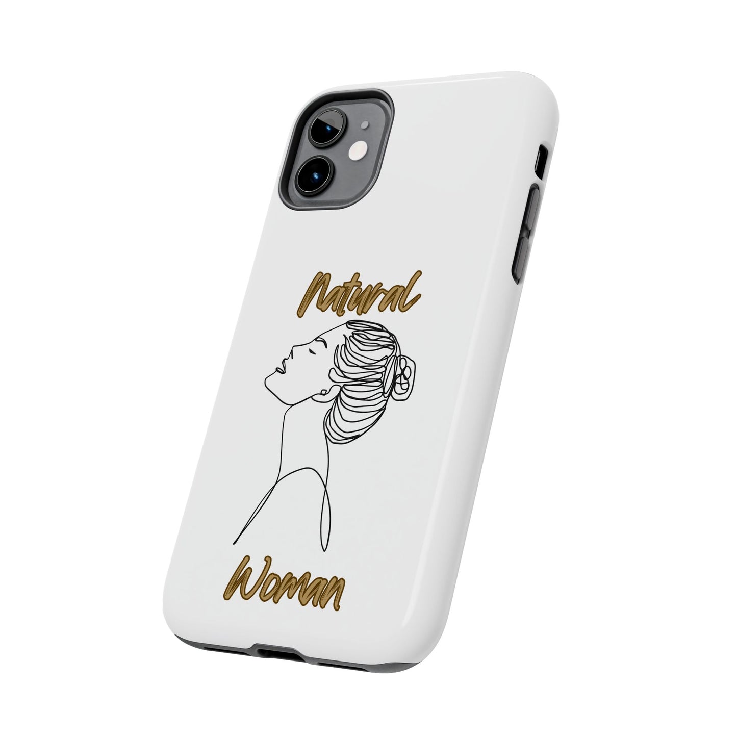 Natural Woman Wet Bun (BL) Tough Phone Cases WHITE