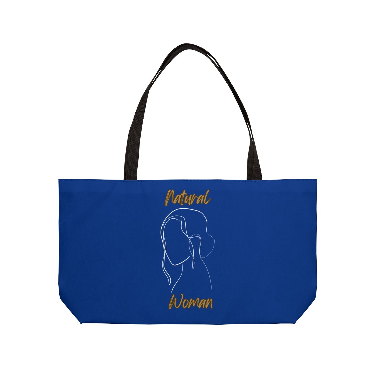 Natural Woman Hanging Hair (WL) Weekender Tote Bag DARK BLUE