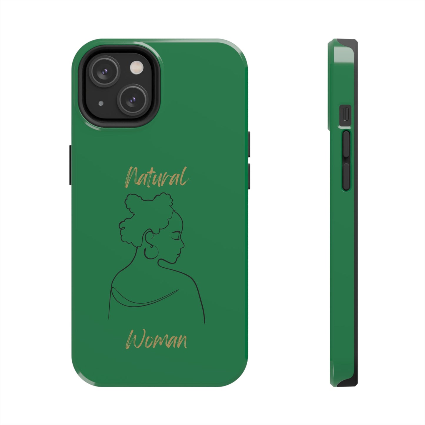 Natural Woman Twists (BL) Tough Phone Cases DARK GREEN