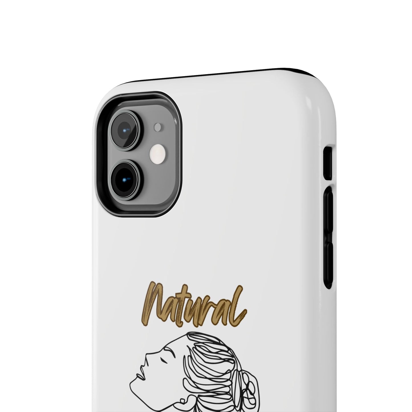 Natural Woman Wet Bun (BL) Tough Phone Cases WHITE