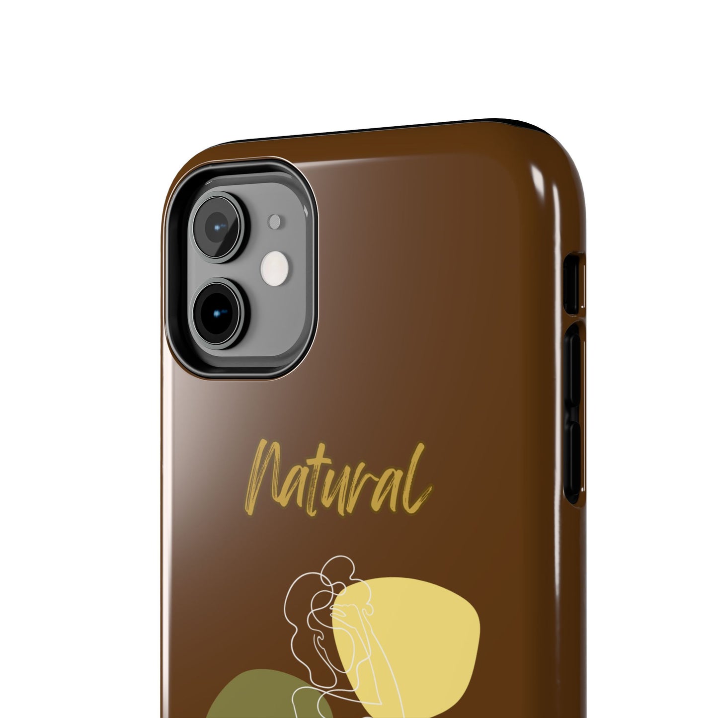 Natural Woman Colorful Pose (WL)Tough Phone Cases BROWN