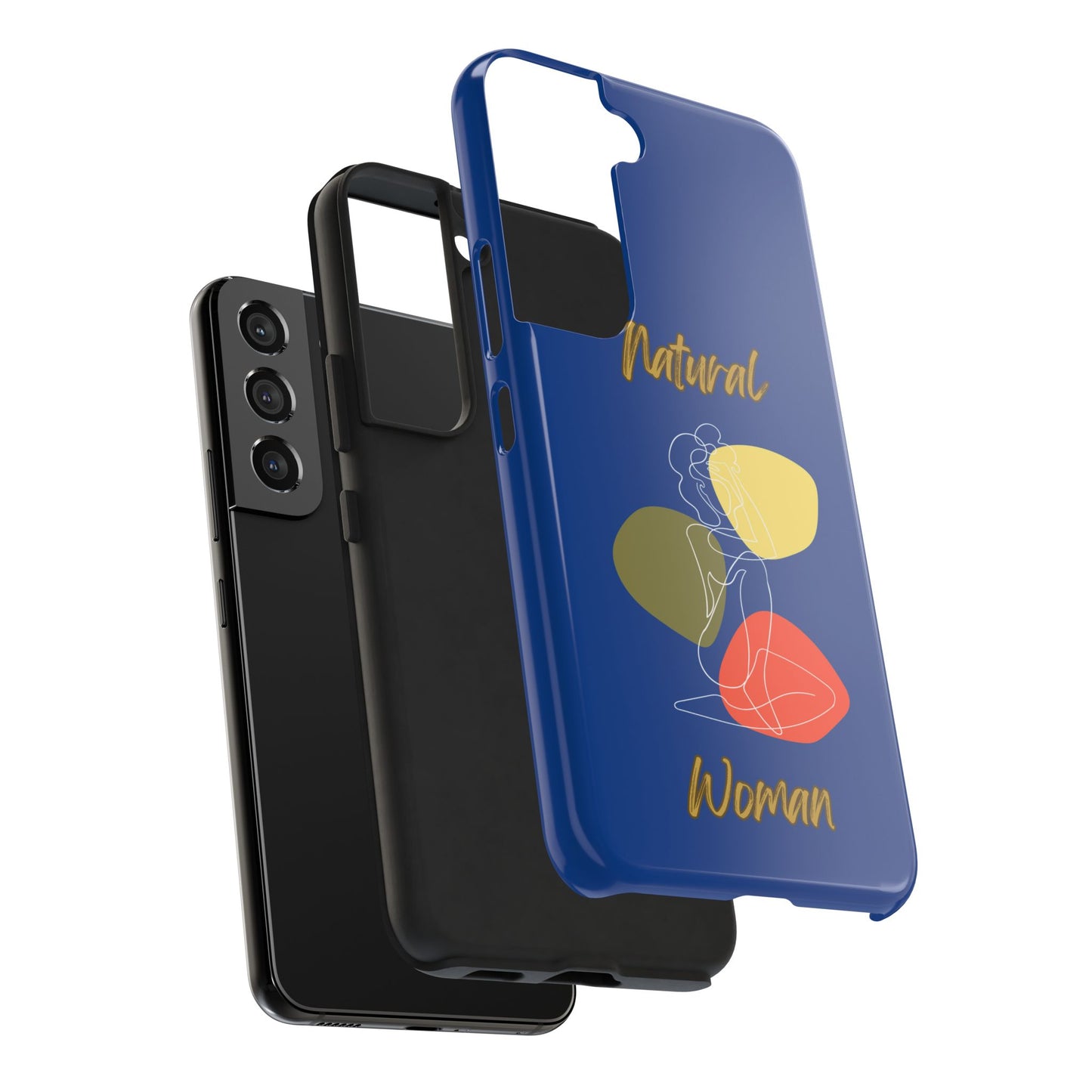 Natural Woman Colorful Pose (WL)Tough Phone Cases DARK BLUE