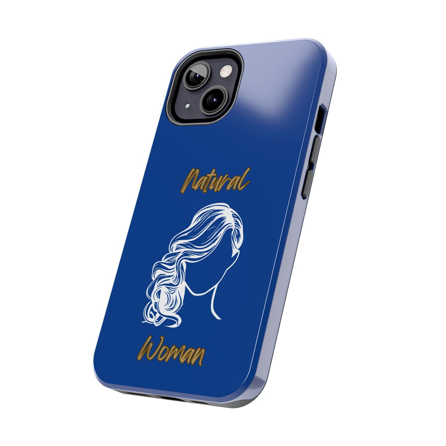 Natural Woman Long Curl (WL)Tough Phone Cases DARK BLUE