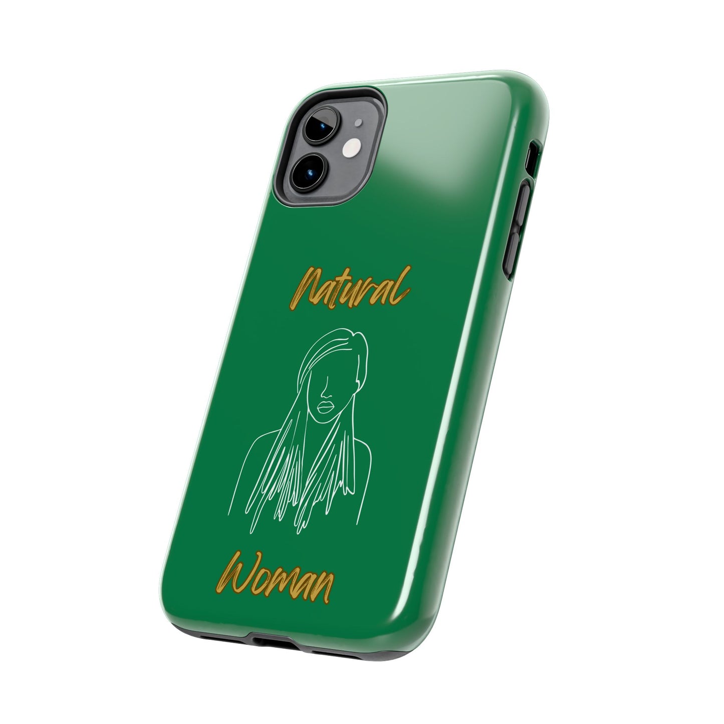 Natural Woman Content (WL)Tough Phone Cases DARK GREEN