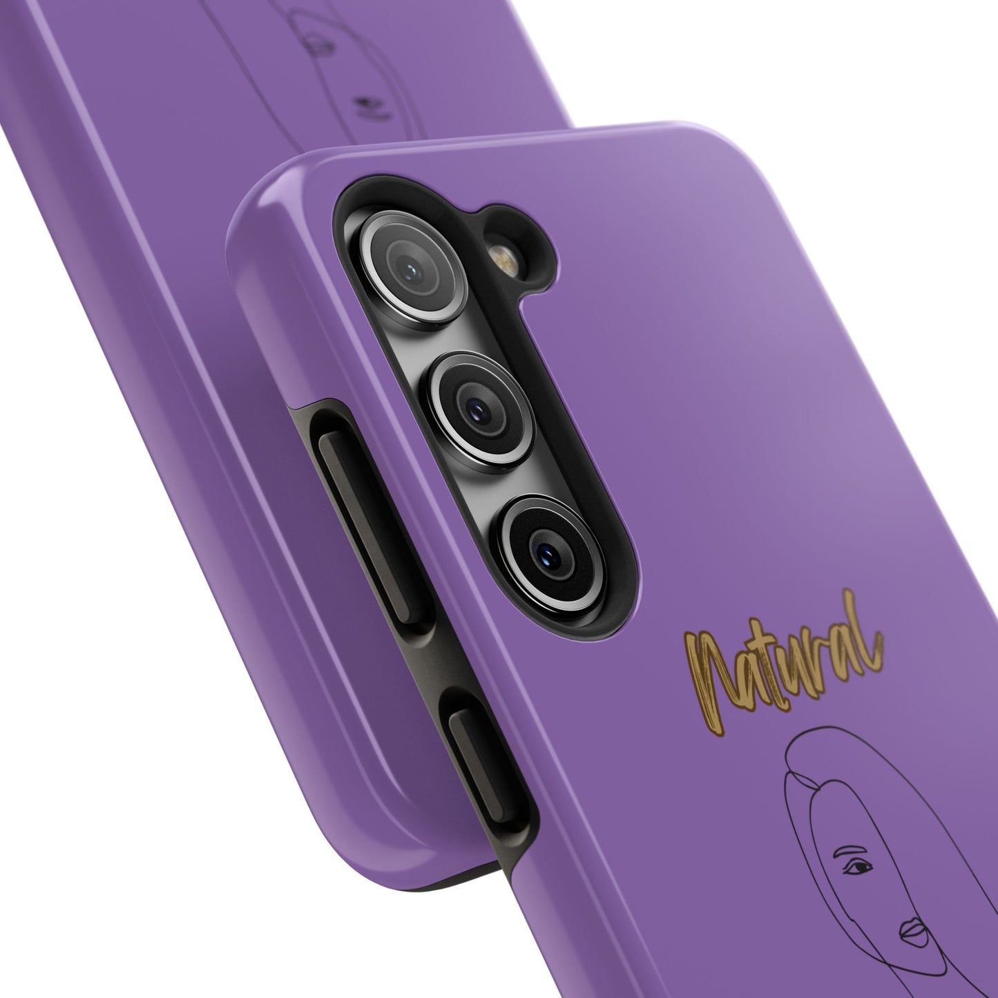 Natural Woman Covered Eye (BL)Tough Phone Cases LIGHT PURPLE