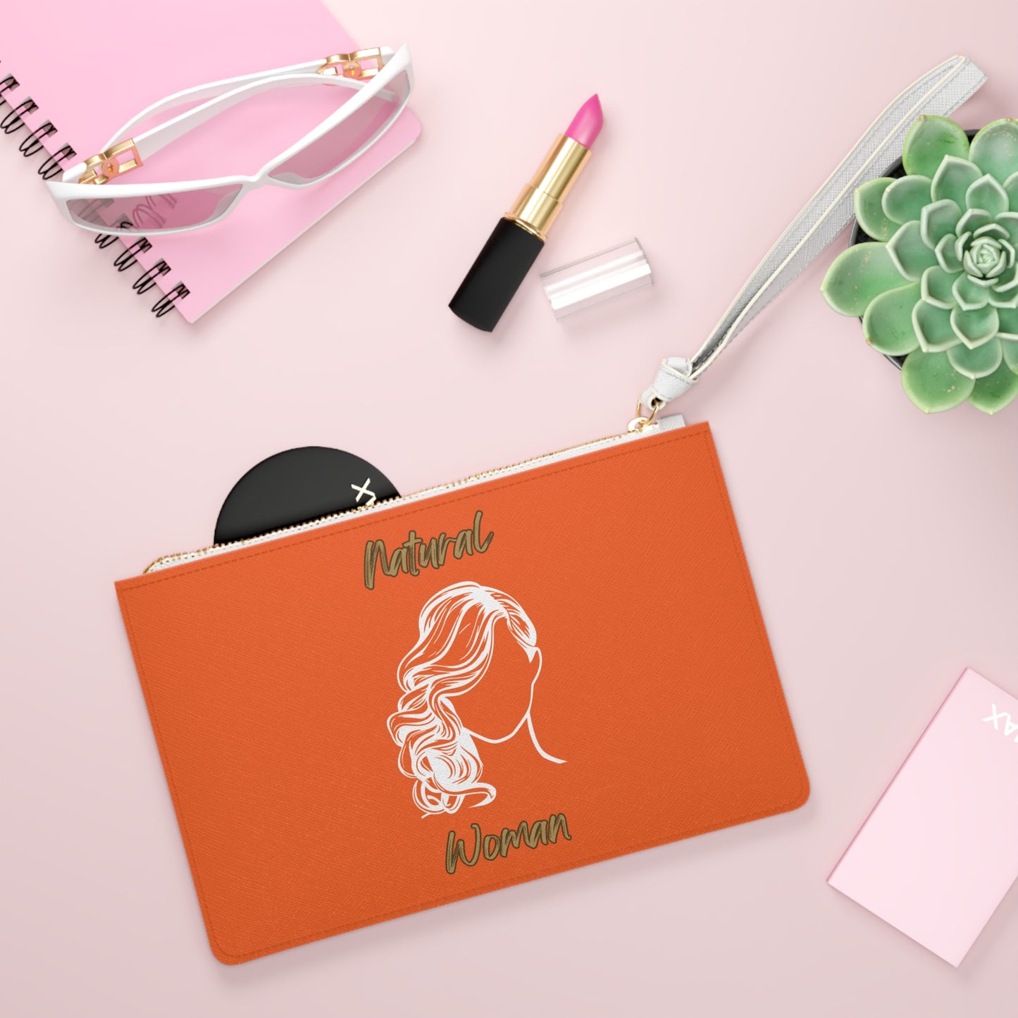 Natural Woman Long Curl (WL) Clutch Bag ORANGE