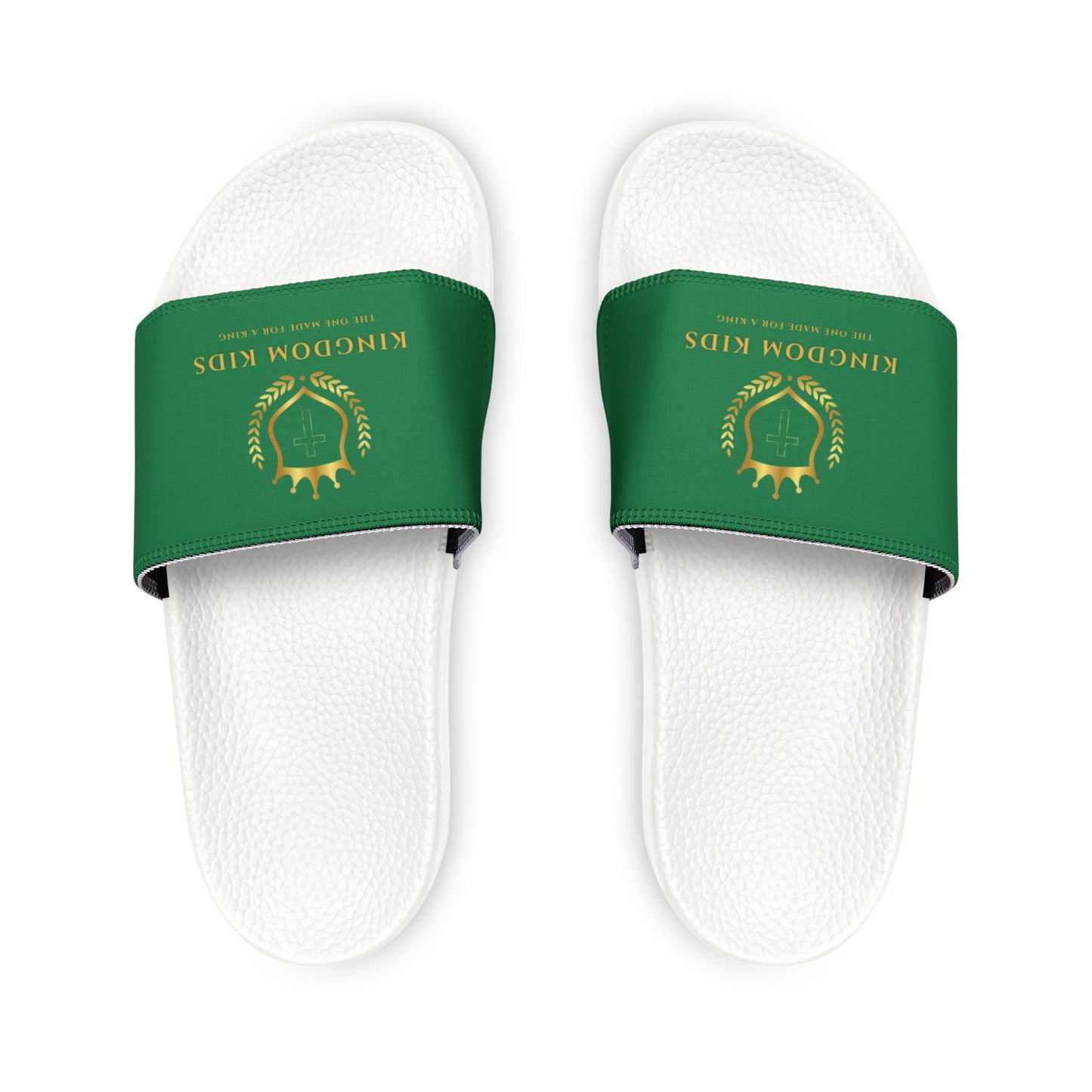 Kingdom Kids Youth Removable-Strap Sandals (Dark Green)