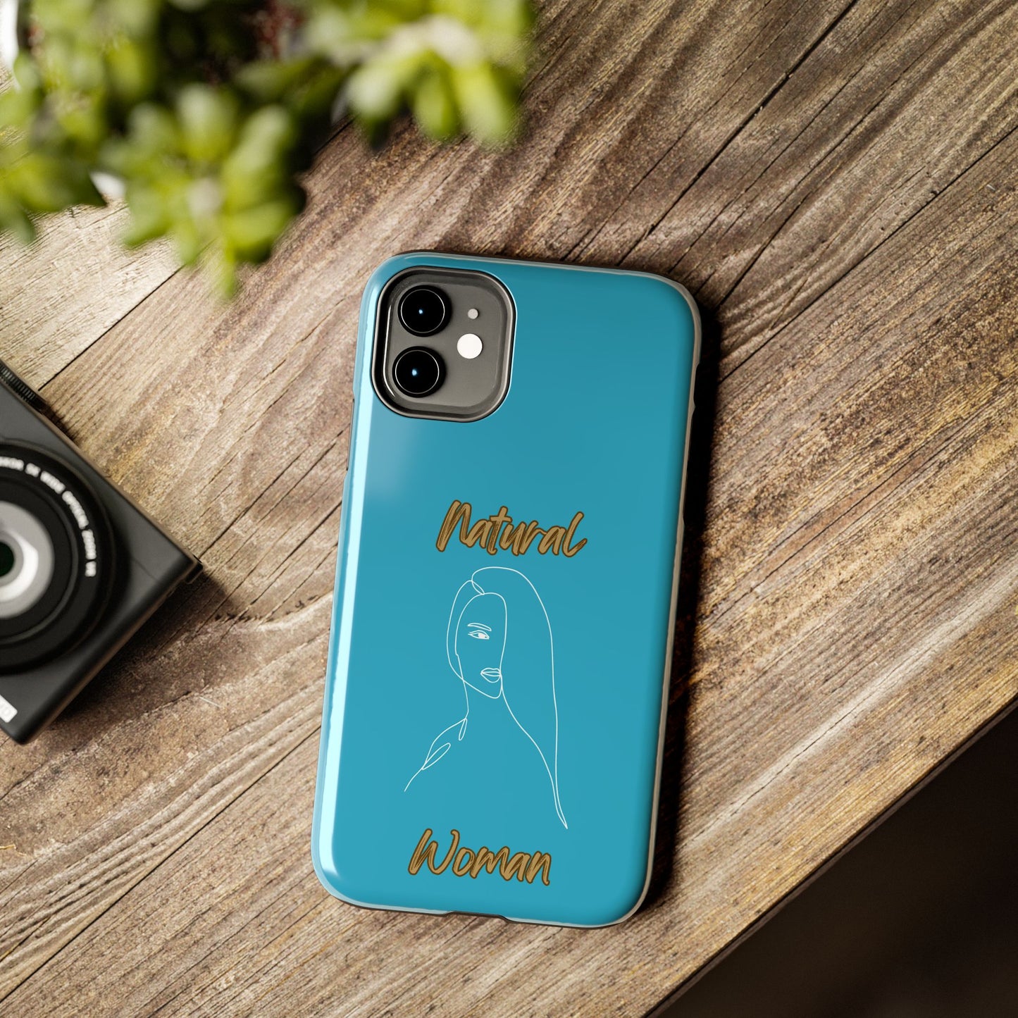Natural Woman Covered Eye (WL)Tough Phone Cases TURQUOISE