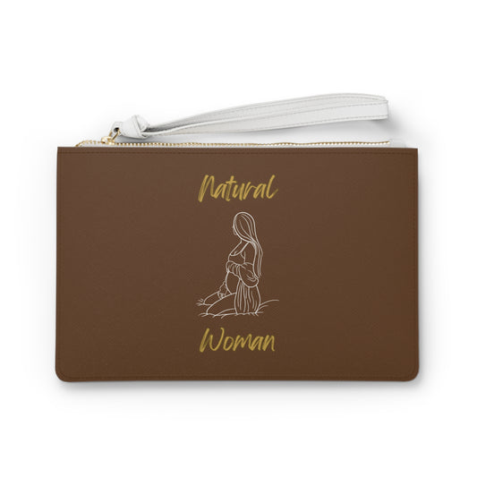 Natural Woman Expecting (WL) Clutch Bag BROWN