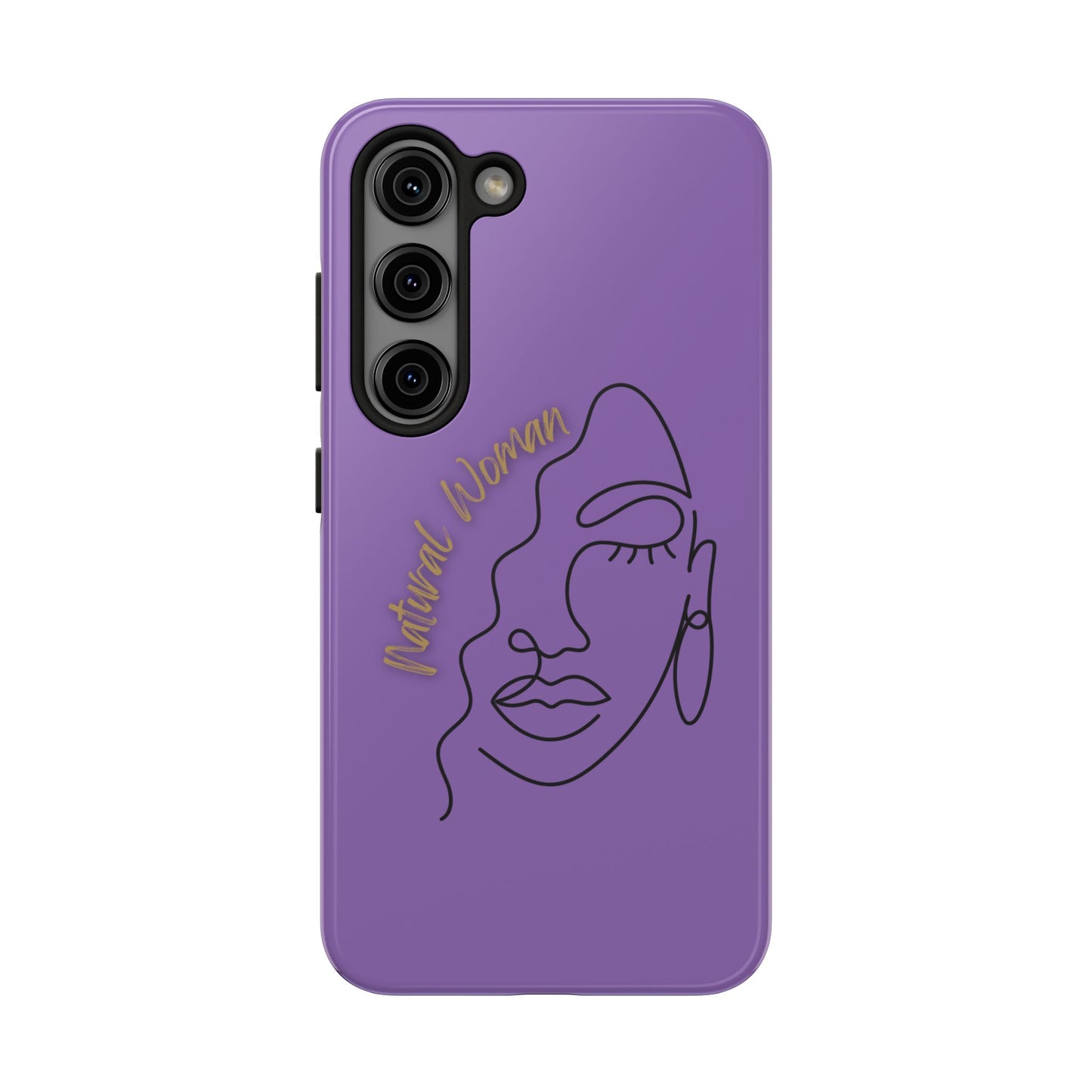 Natural Woman Half Face (BL)Tough Phone Case LIGHT PURPLE