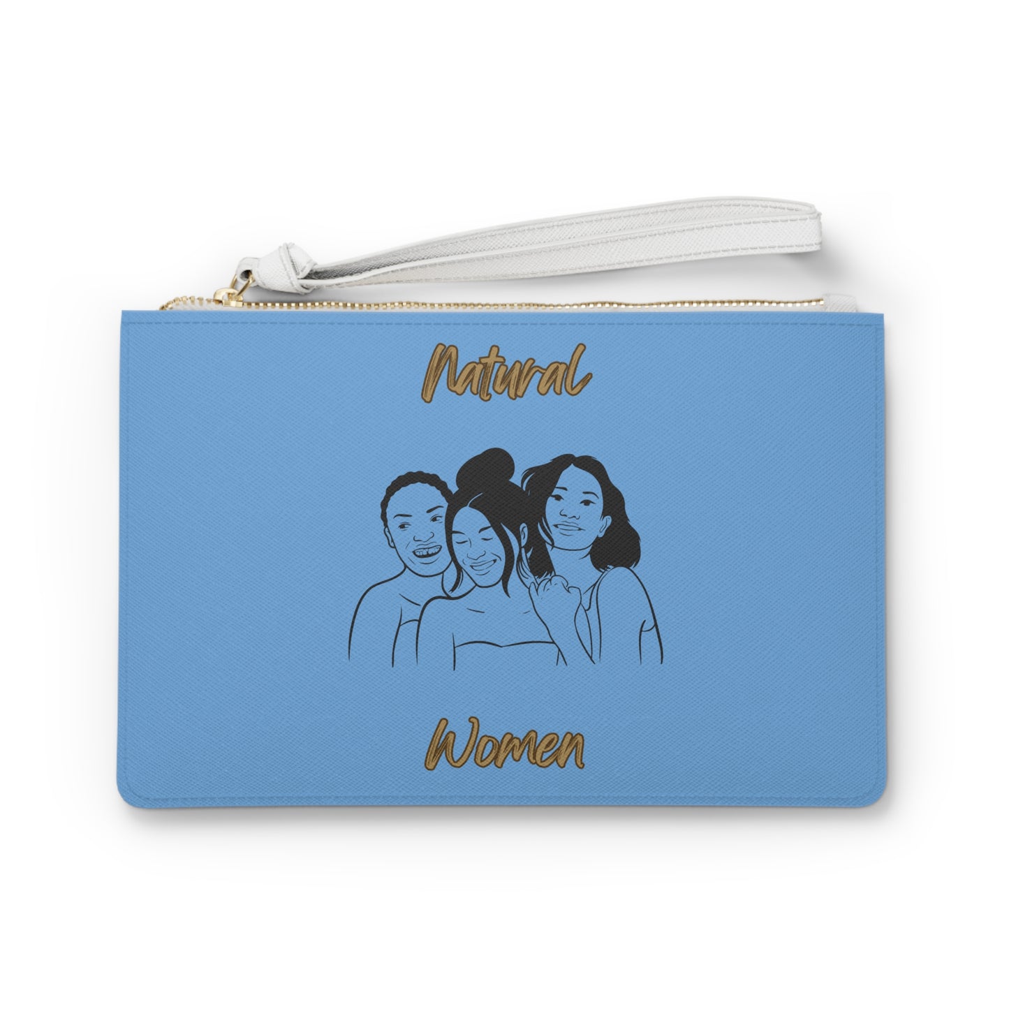 Natural Women Laughing Friends (BL) Clutch Bag LIGHT BLUE