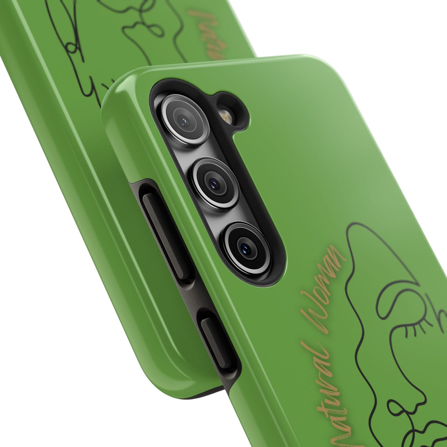 Natural Woman Half Face (BL)Tough Phone Case GREEN