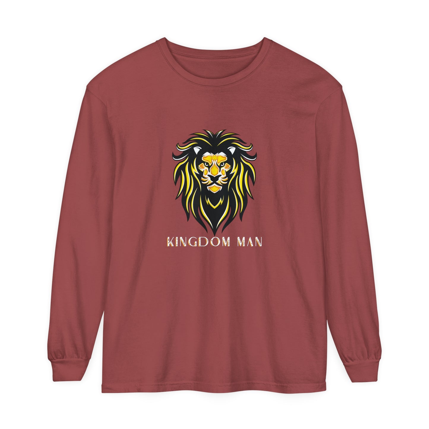 Kingdom Man (White/Gold) Long Sleeve T-Shirt