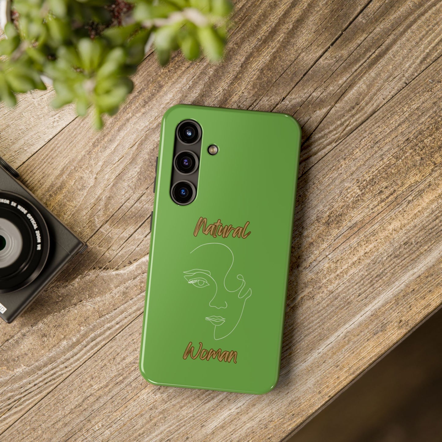 Natural Woman Looking (WL) Tough Phone Cases GREEN