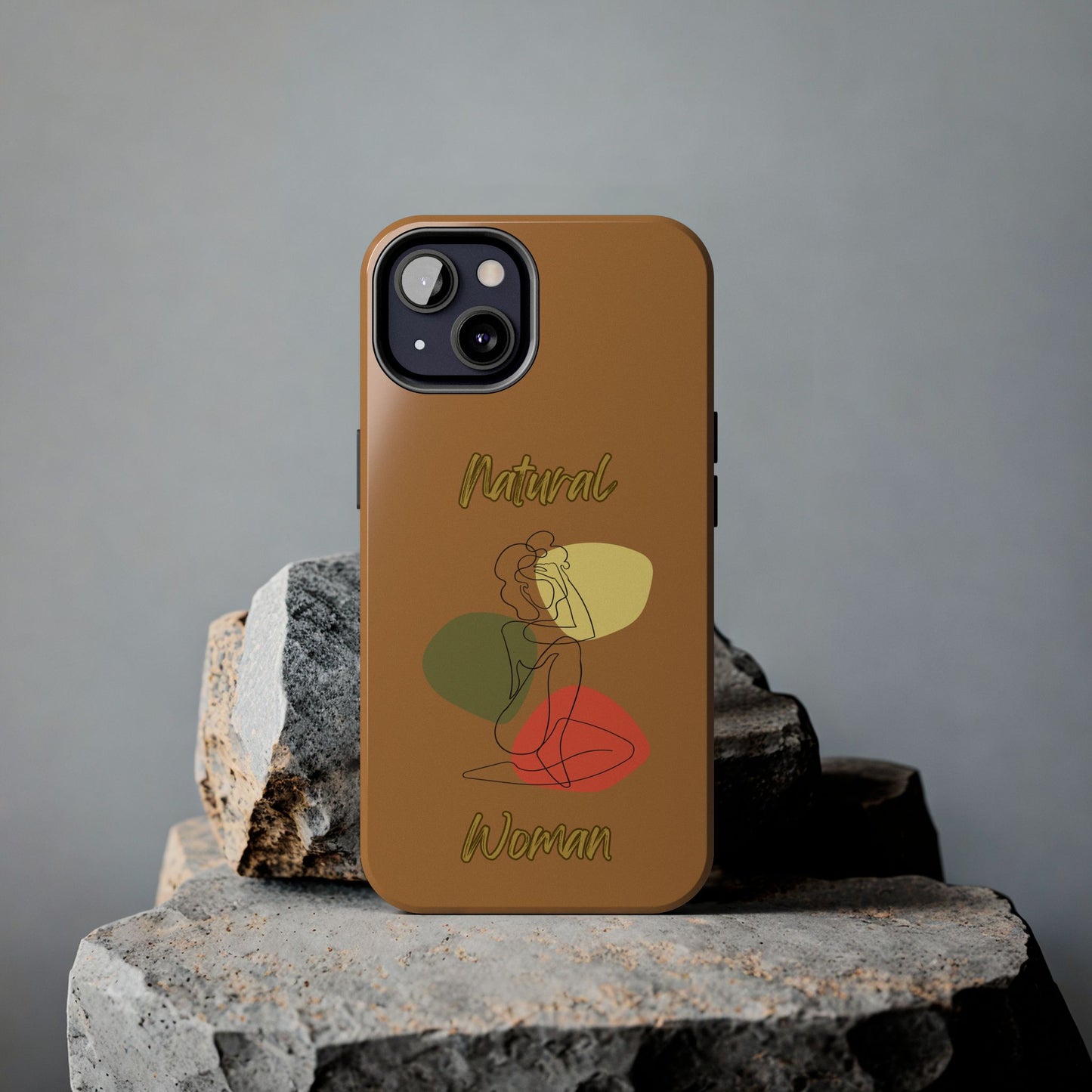 Natural Woman Colorful Pose (BL)Tough Phone Cases LIGHT BROWN