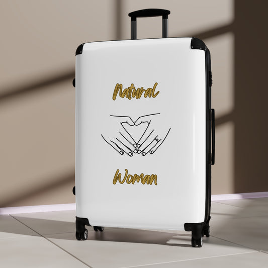 Natural Woman I Love You (BL) Suitcase WHITE