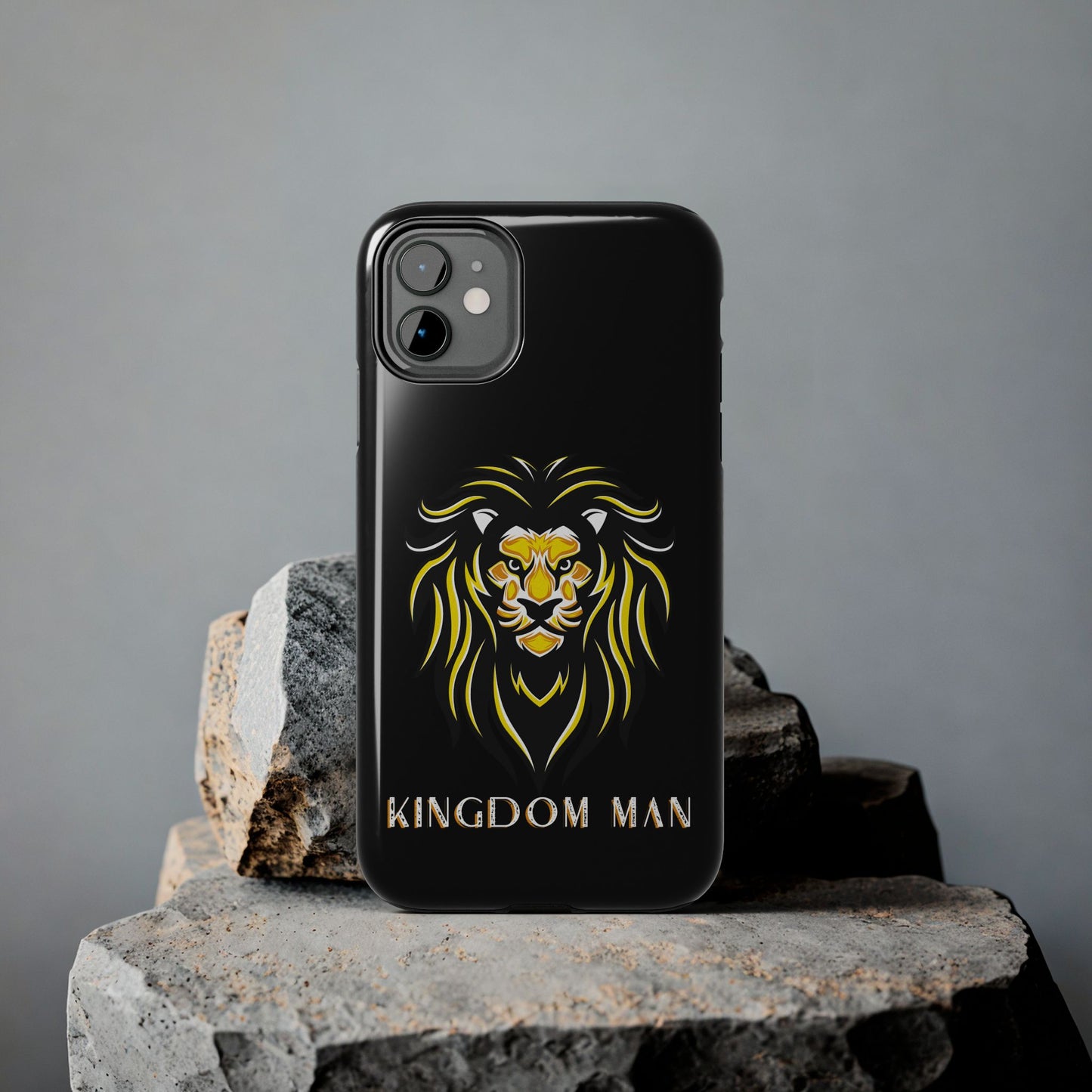 Kingdom Man (White-Gold Label) Tough Phone Case BLACK