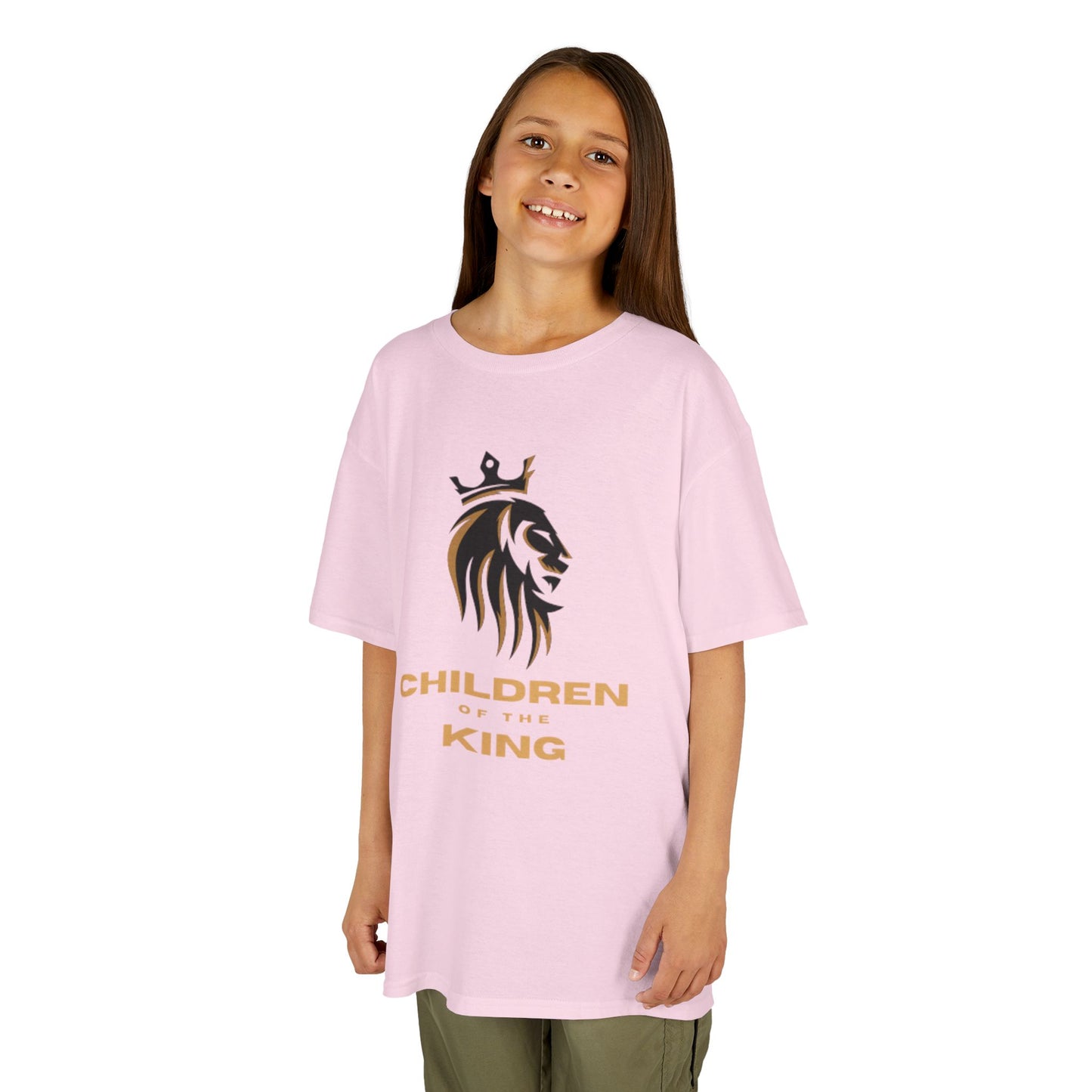 Children of the King Inspirational Kids Cotton T-Shirt (BL)