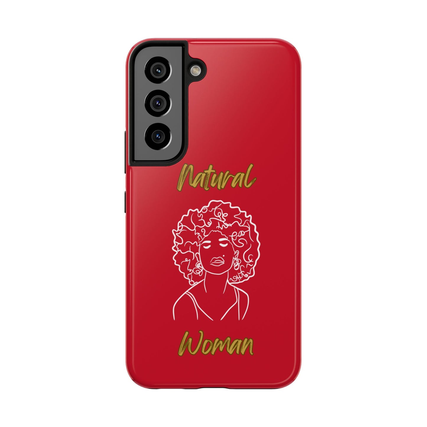 Natural Woman All About Me (WL)Tough Phone Cases DARK RED