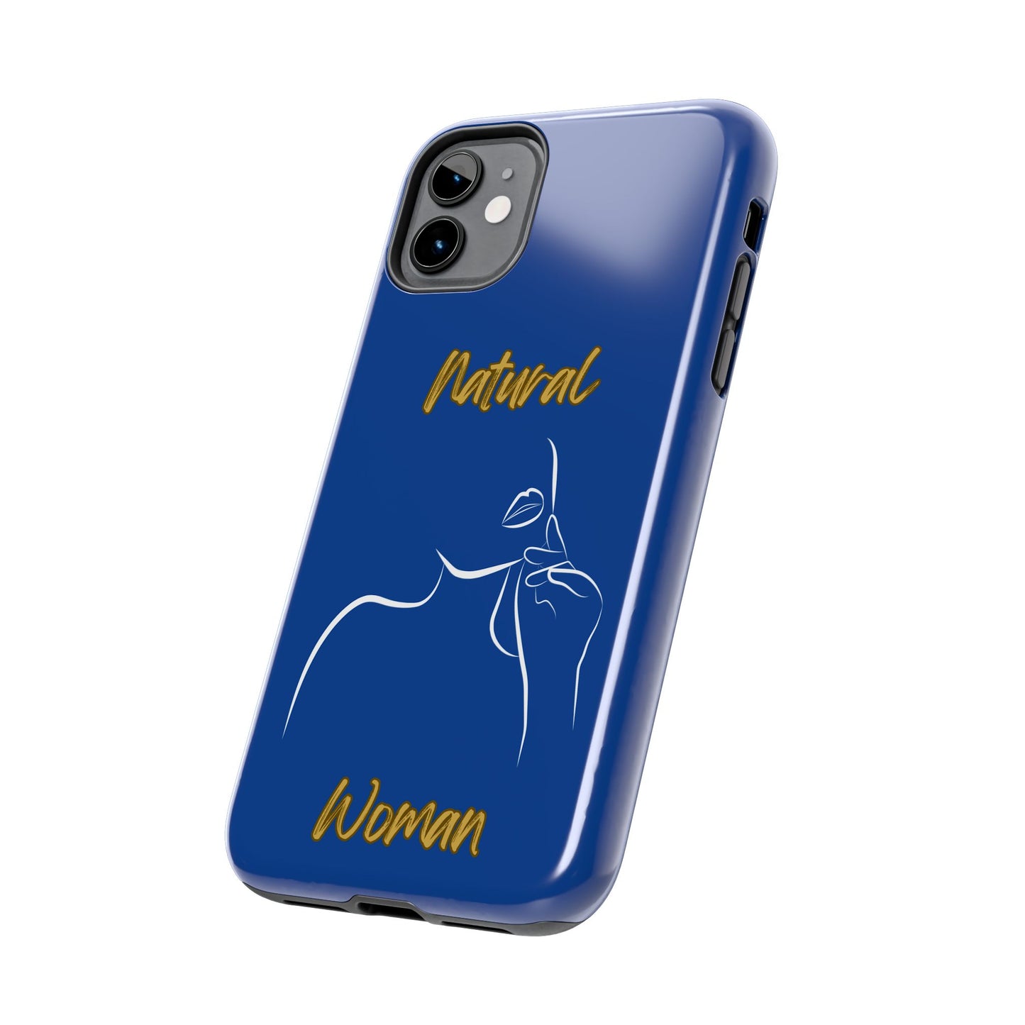 Natural Woman Chin Up (WL)Tough Phone Cases DARK BLUE