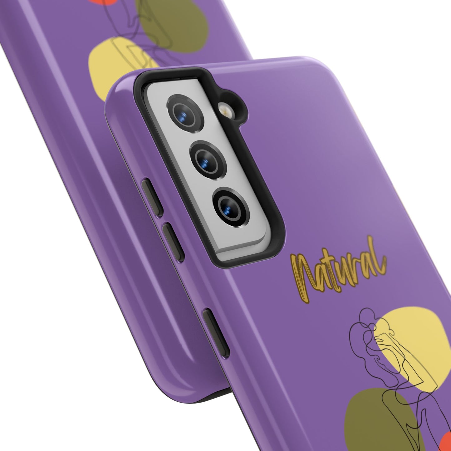 Natural Woman Colorful Pose (BL)Tough Phone Cases LIGHT PURPLE