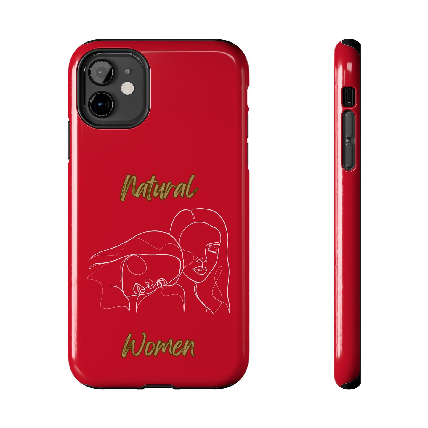 Natural Woman Sisters (WL)Tough Phone Cases DARK RED