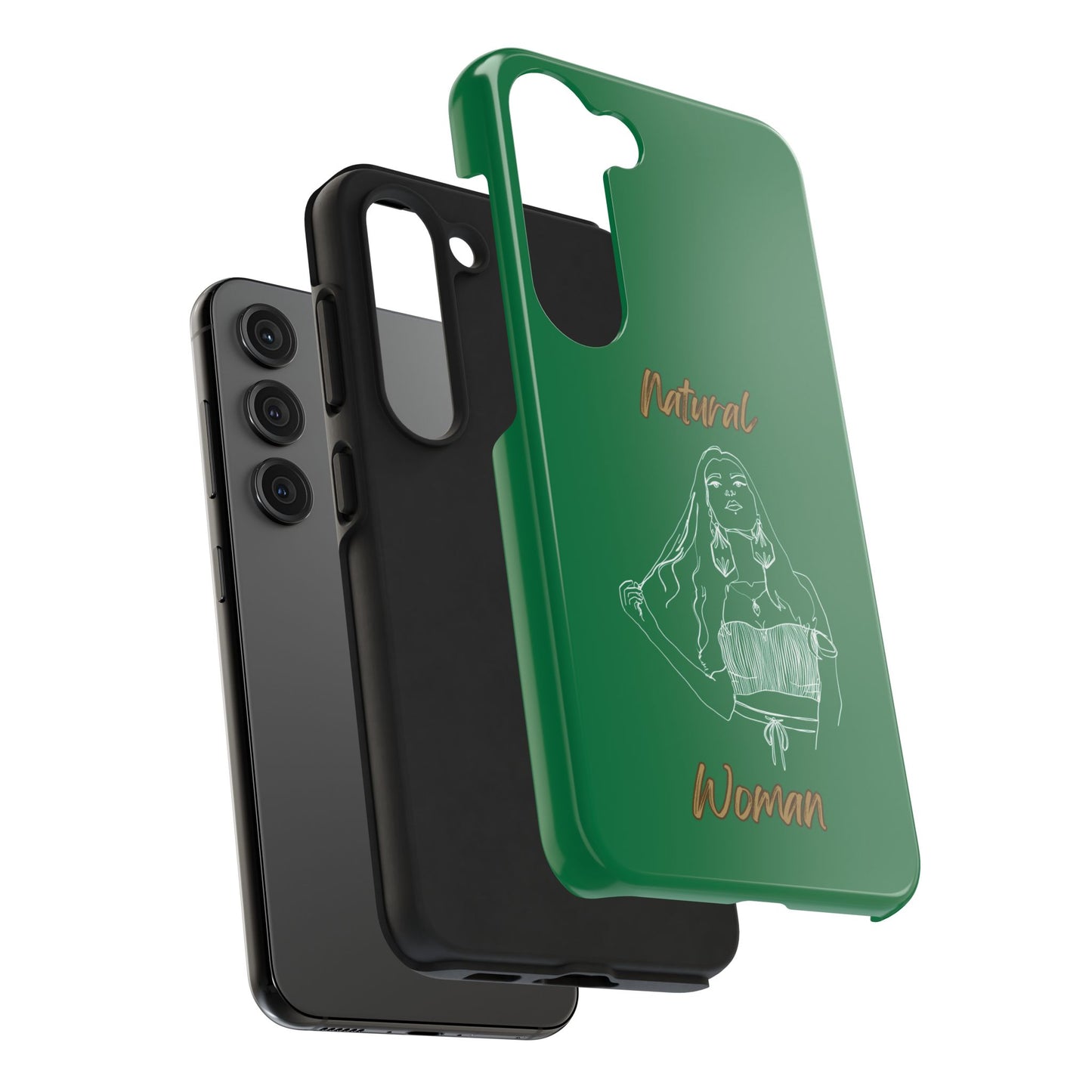 Natural Woman Thinking (WL)Tough Phone Cases DARK GREEN